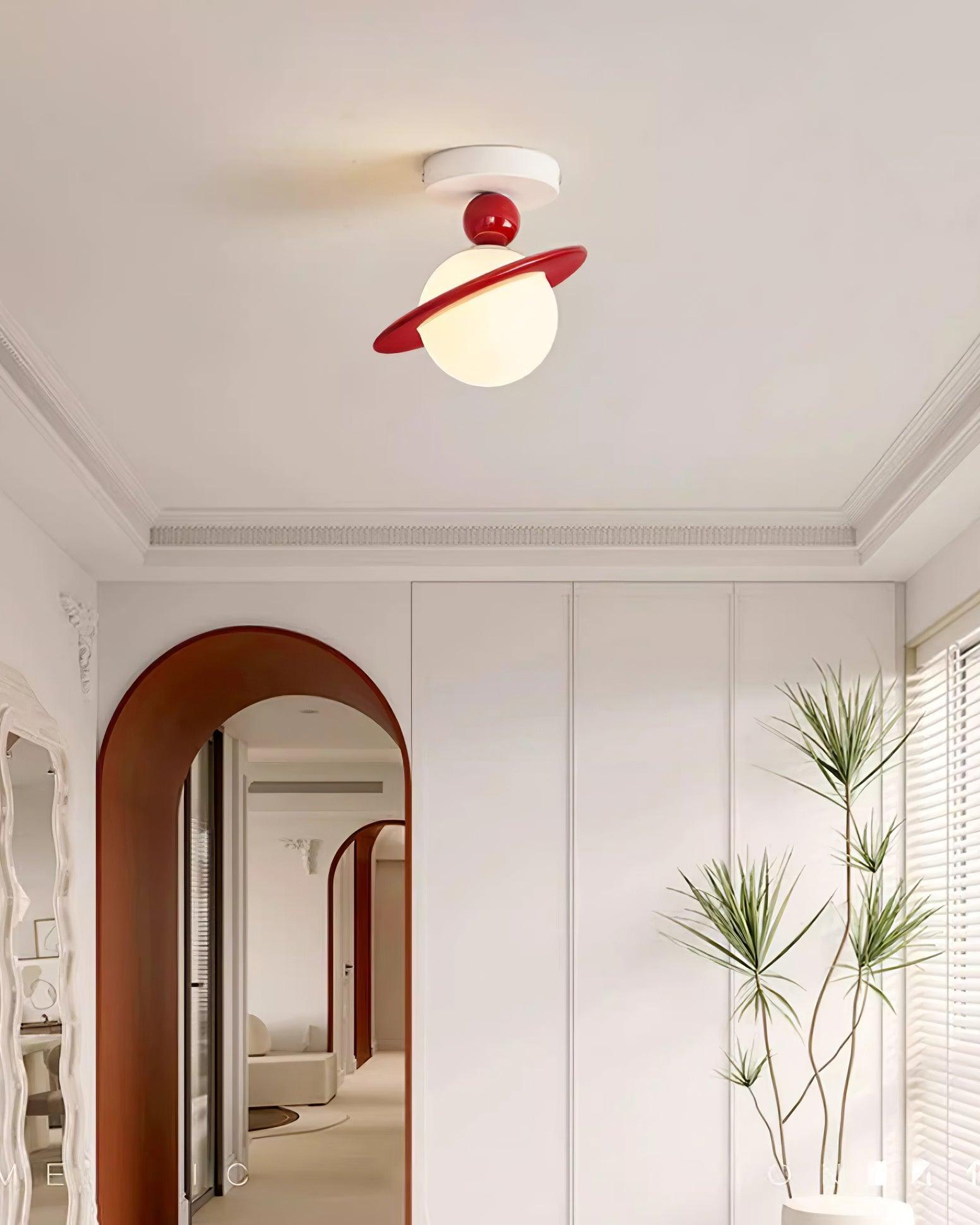 Pivoro Red and White Ceiling Light - Letslighting
