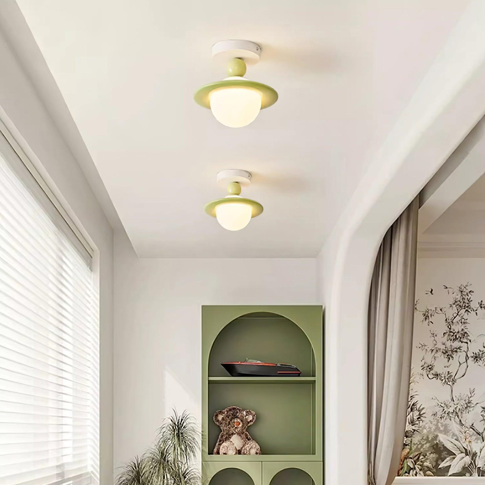 Pivoro Red and White Ceiling Light - Letslighting