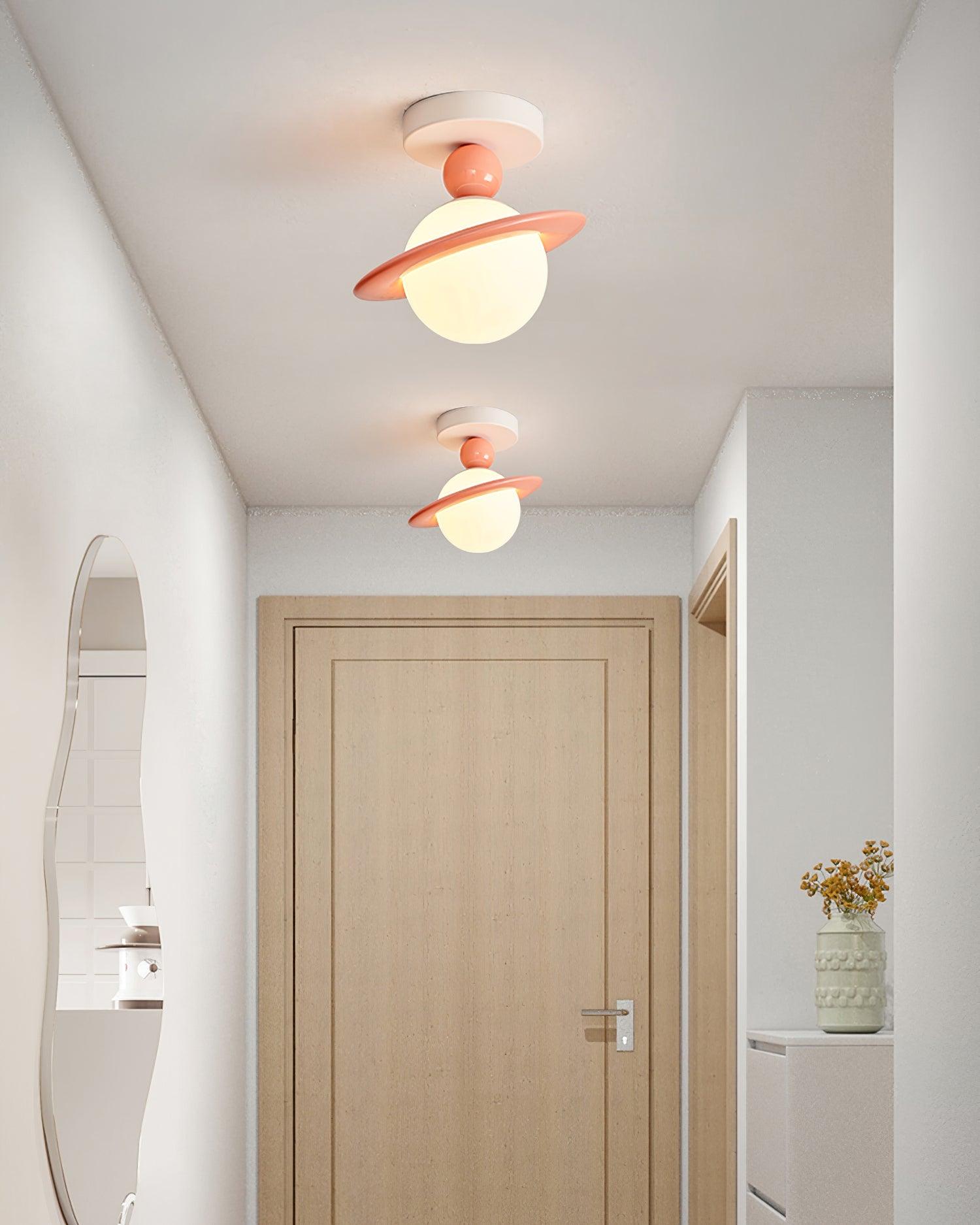 Pivoro Red and White Ceiling Light - Letslighting