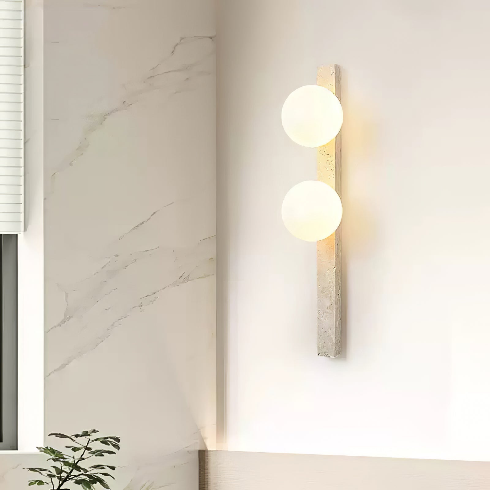 Zoshaira Travertine Wall Light - Letslighting
