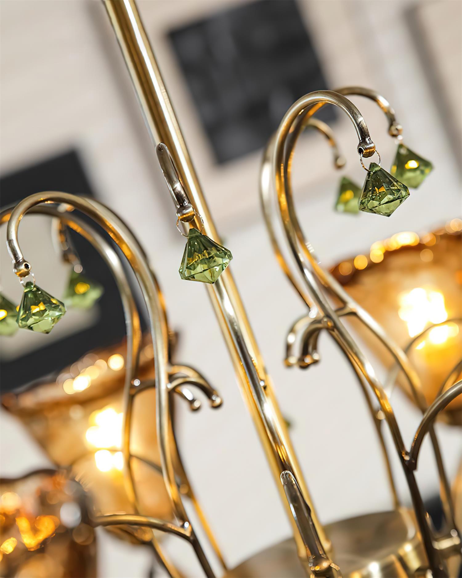 Givona Floral Glass Chandelier - Letslighting