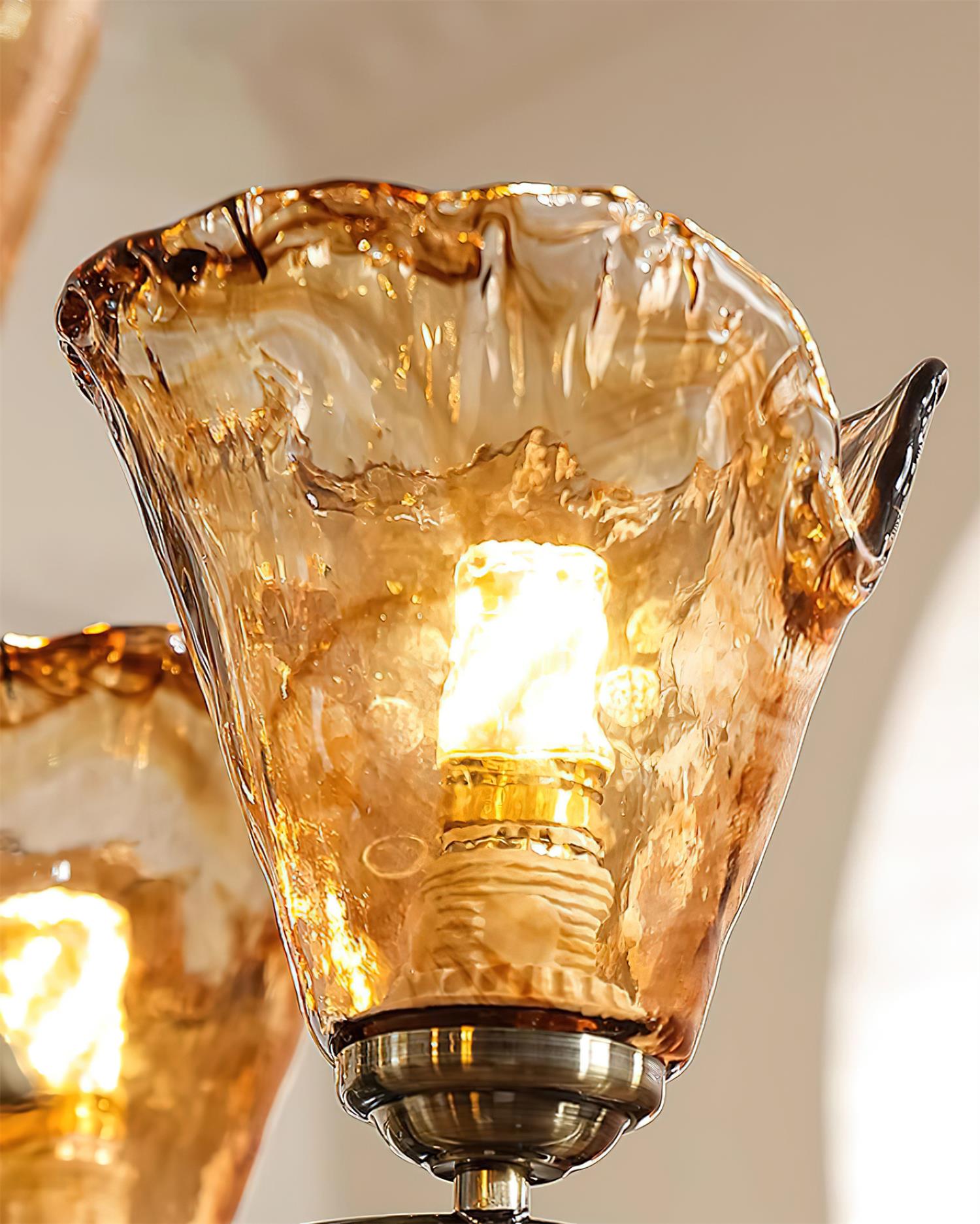 Givona Floral Glass Chandelier - Letslighting