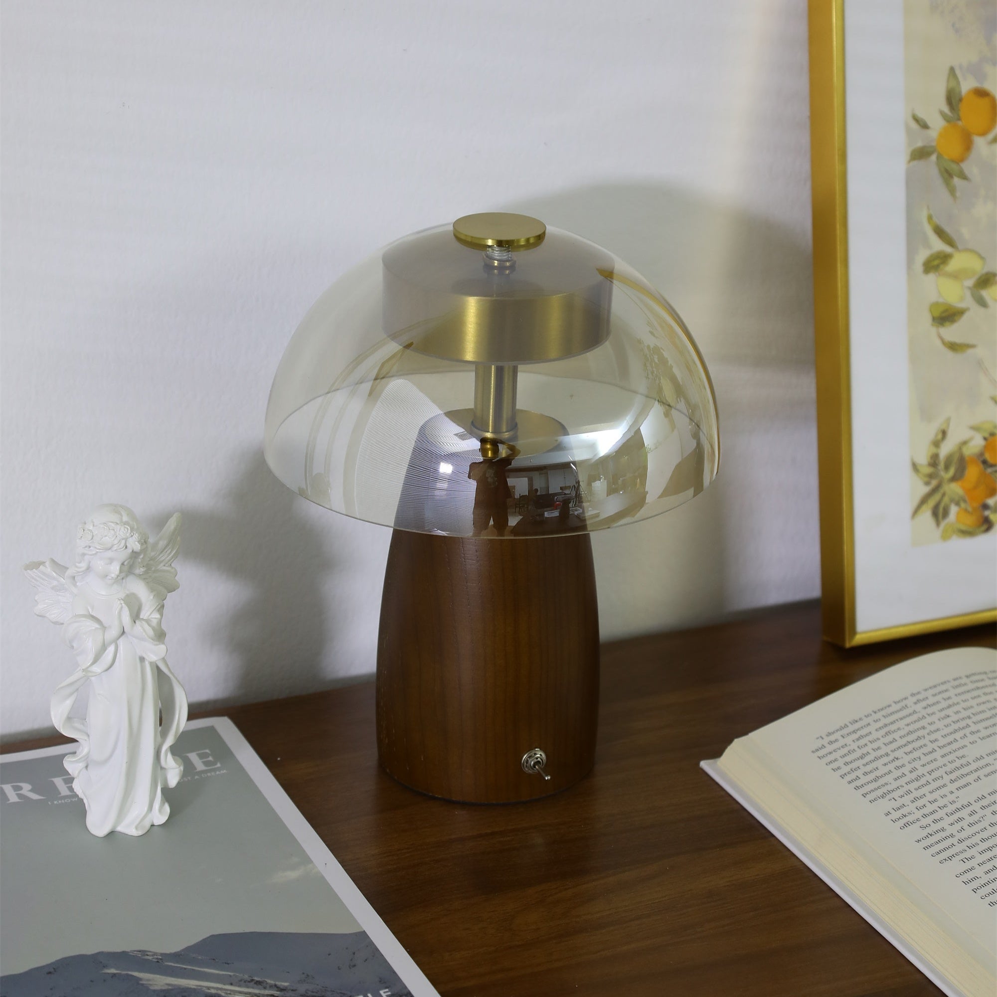 Veyra Lampe de Table Élégante Moderne en Verre