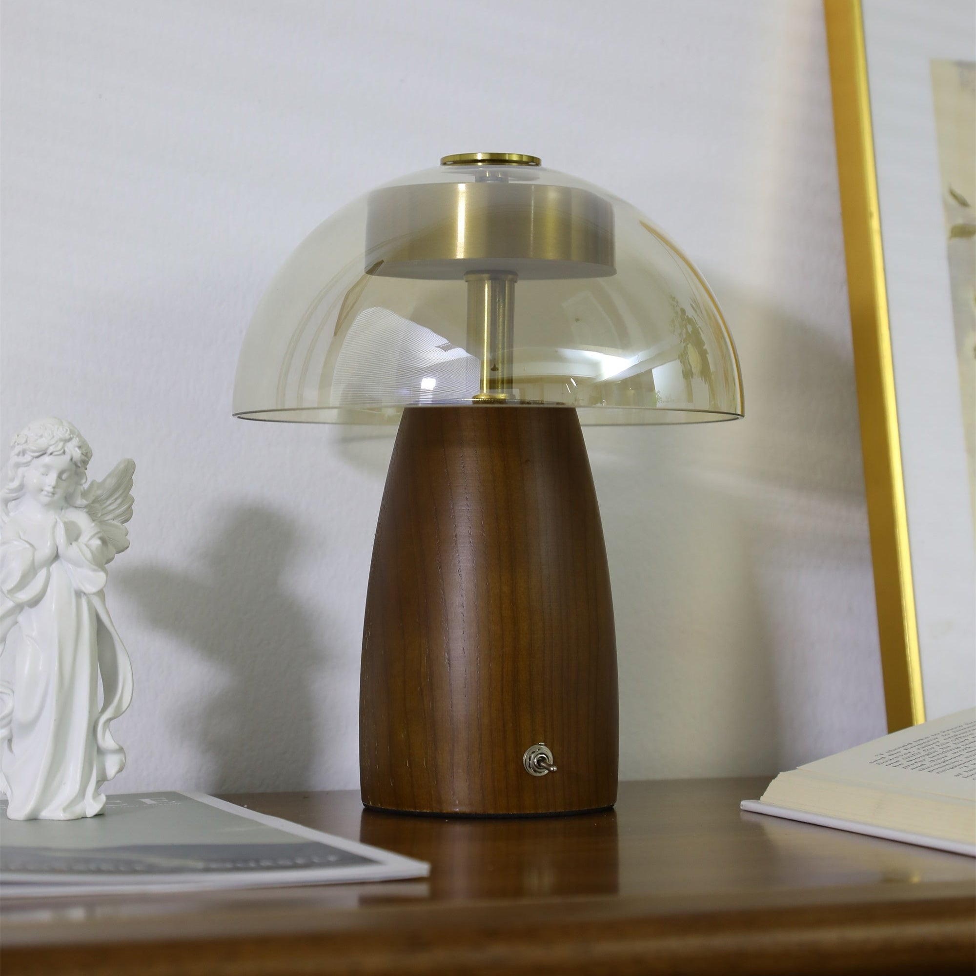 Veyra Lampe de Table Élégante Moderne en Verre