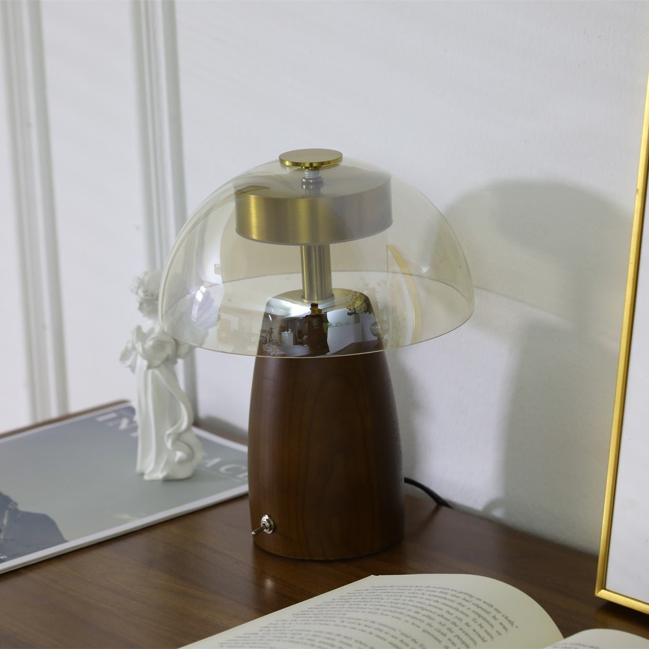 Veyra Lampe de Table Élégante Moderne en Verre