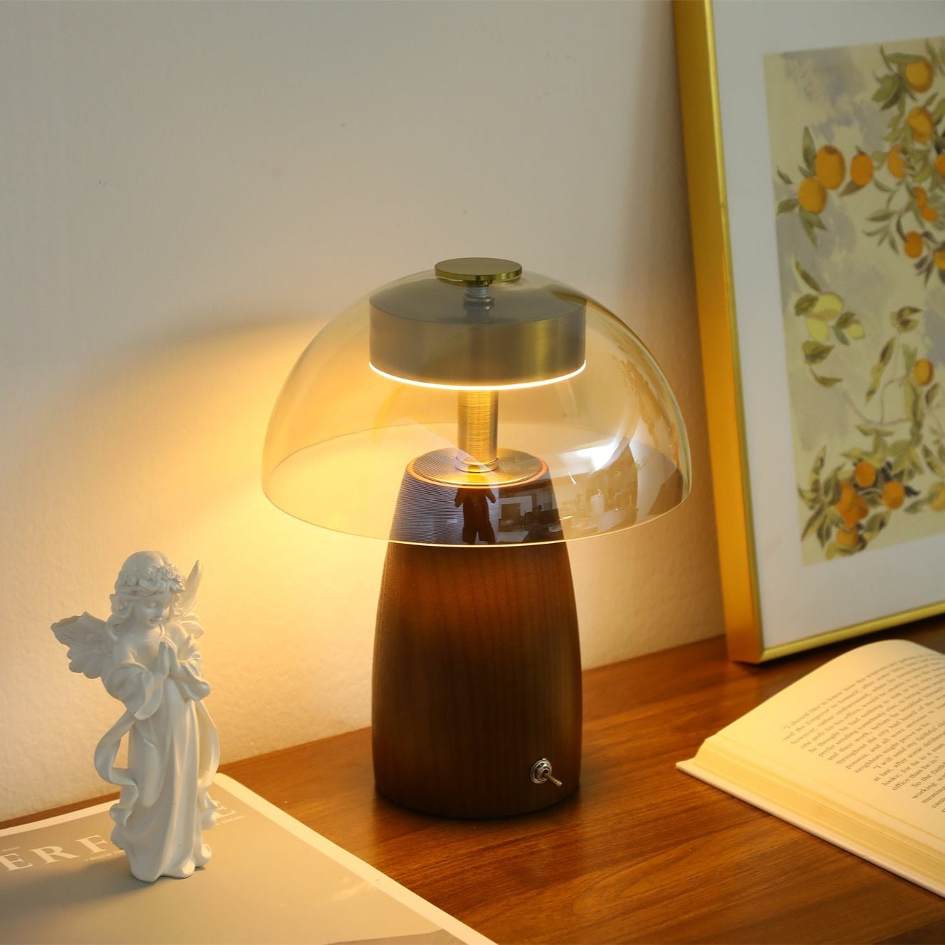 Veyra Lampe de Table Élégante Moderne en Verre