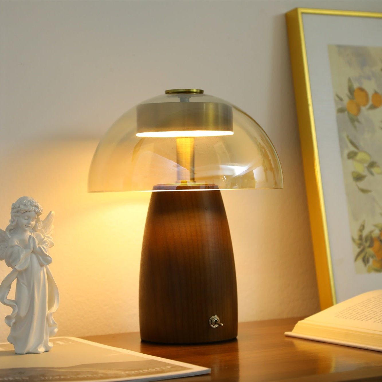 Veyra Lampe de Table Élégante Moderne en Verre