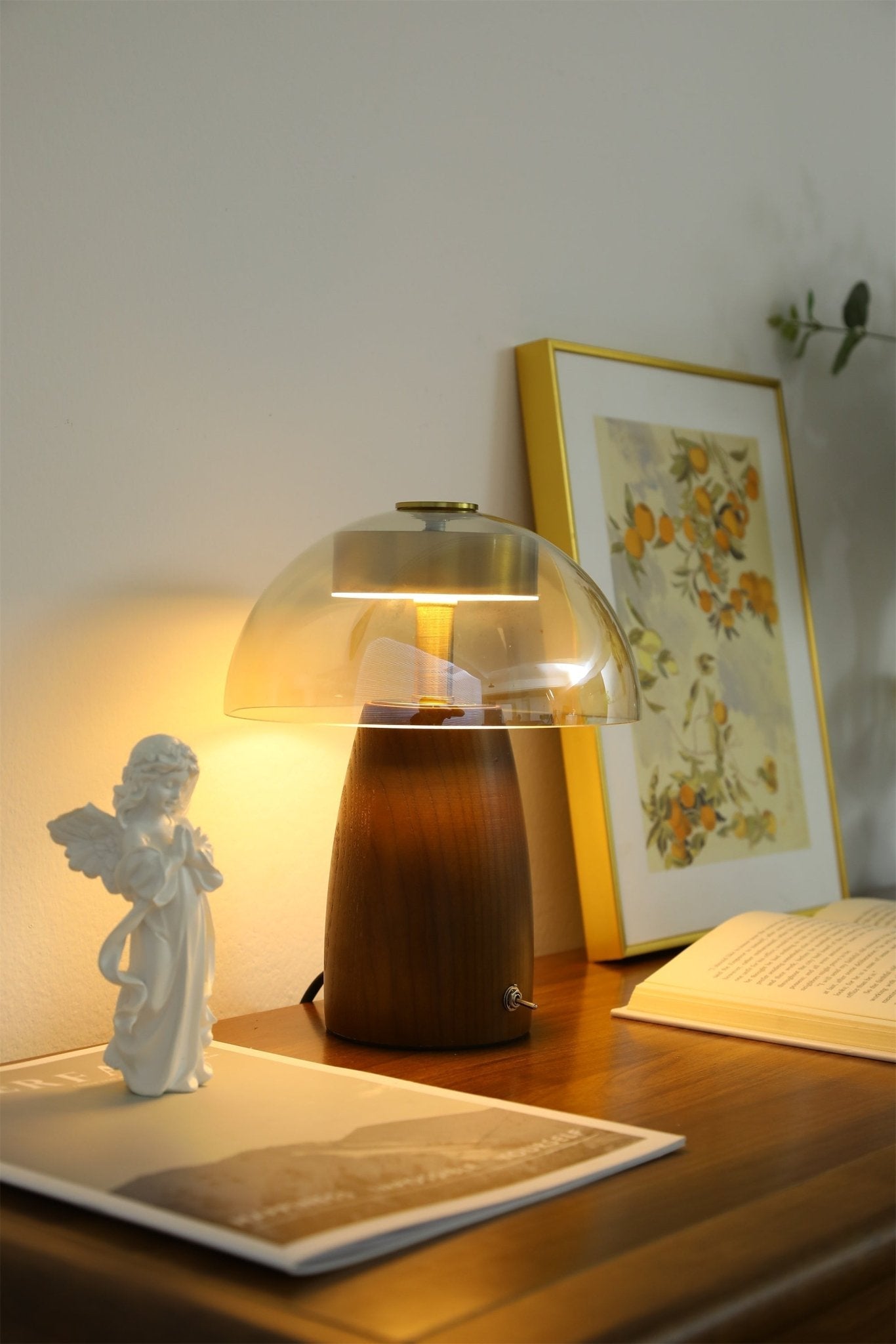 Veyra Lampe de Table Élégante Moderne en Verre