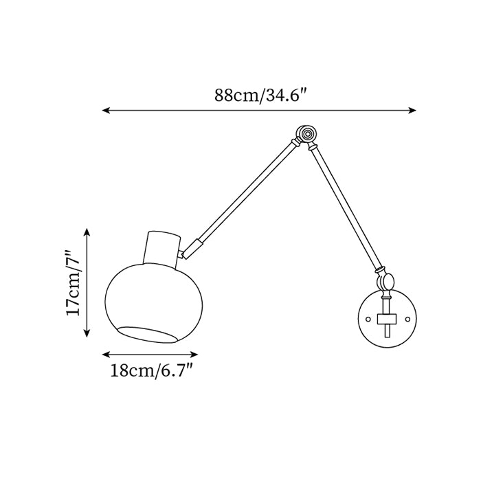 Vienna Wall Lamp Adjustable - Letslighting