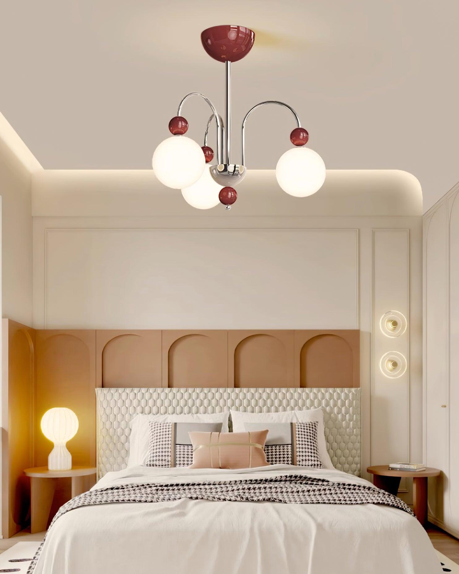 Vierra Carisa Chandelier Red Green Modern - Letslighting