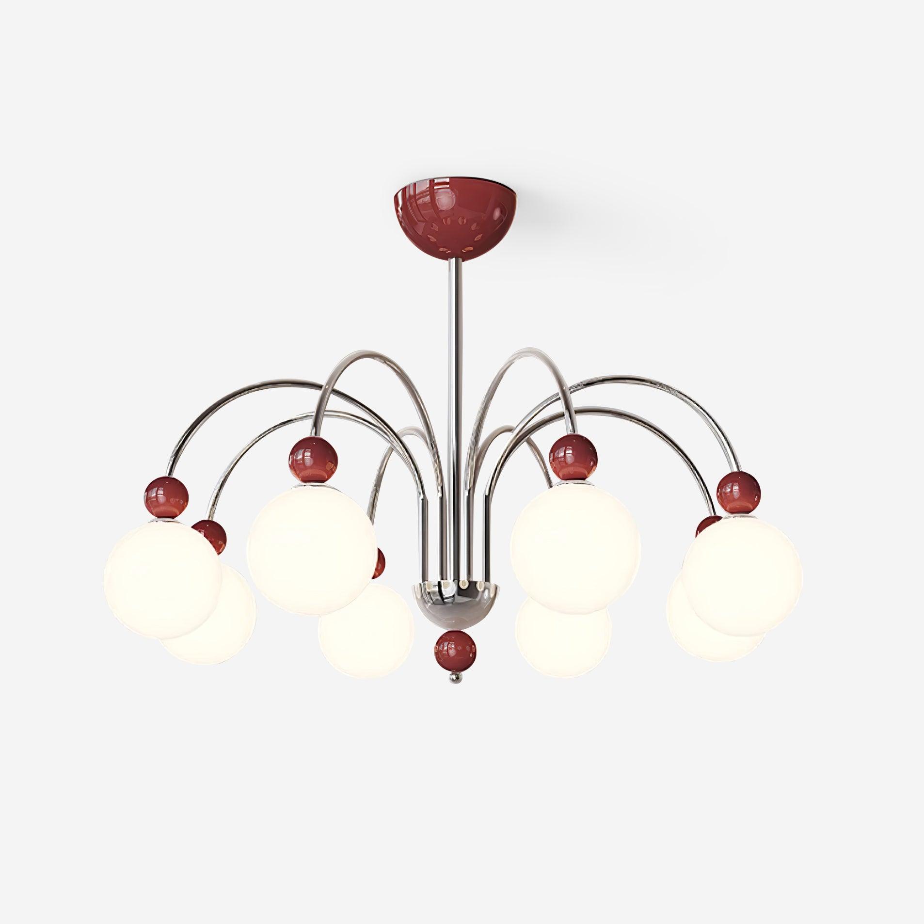 Vierra Carisa Chandelier Red Green Modern - Letslighting