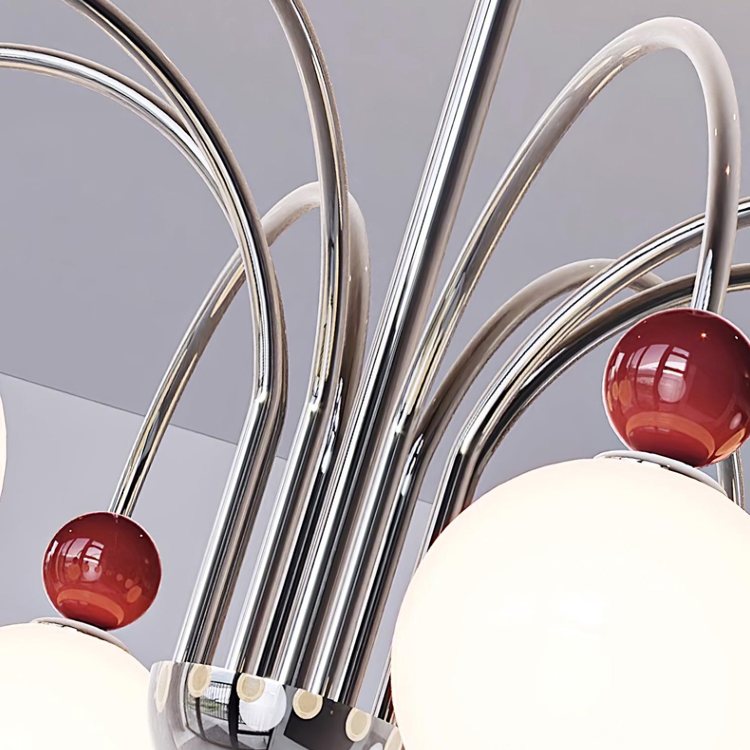 Vierra Carisa Chandelier Red Green Modern - Letslighting