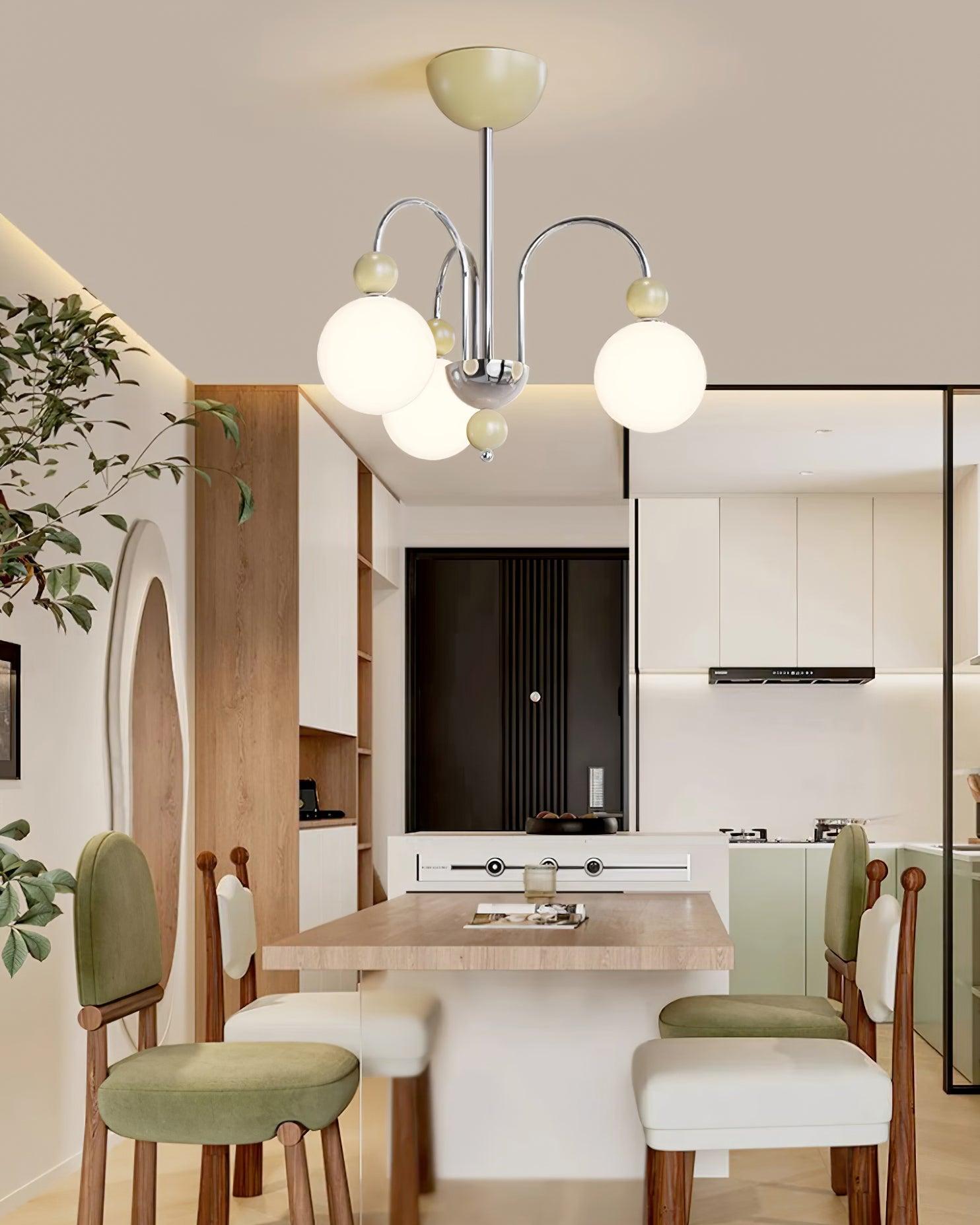 Vierra Carisa Chandelier Red Green Modern - Letslighting