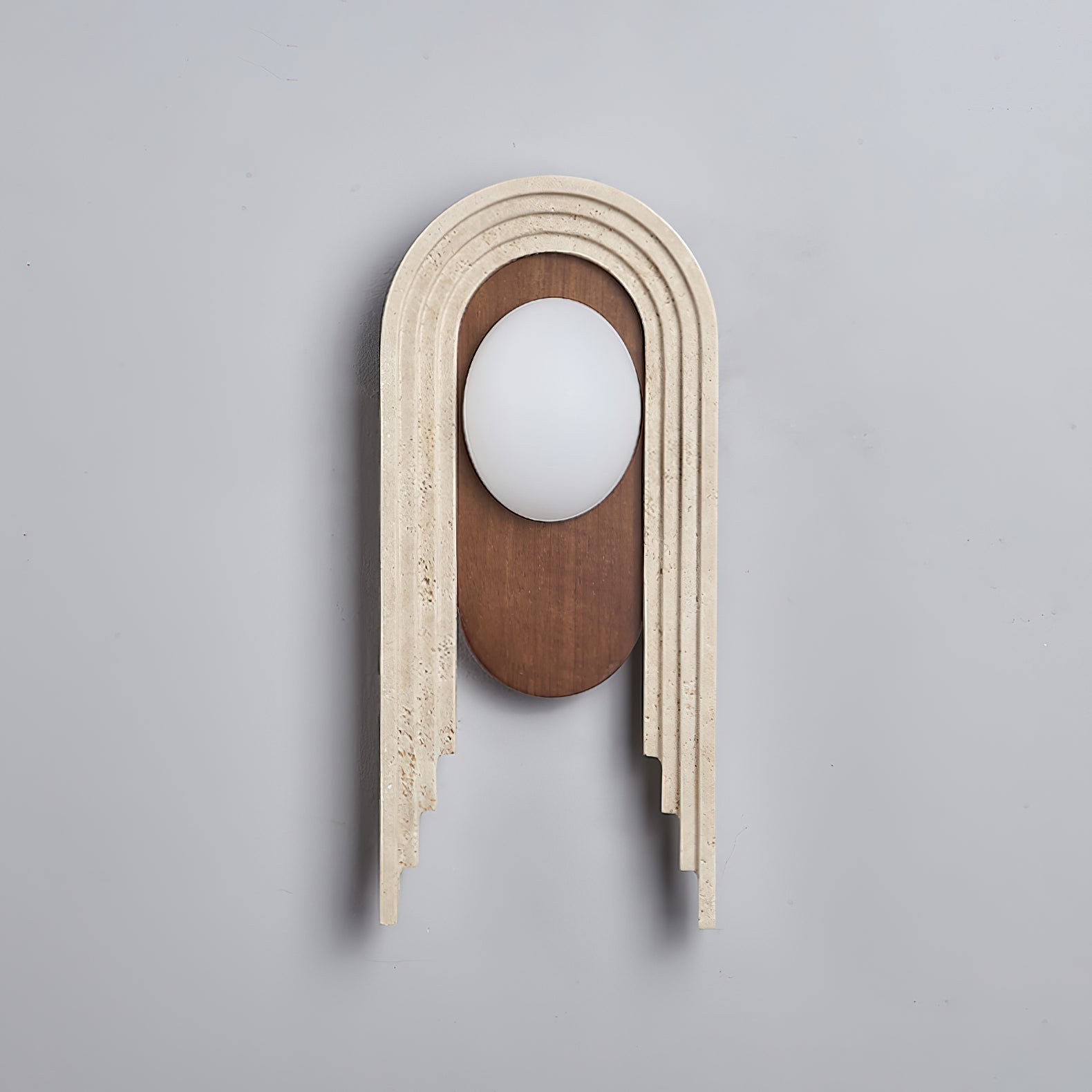 Uloryra Arch-Frame Travertine Wall Light - Letslighting