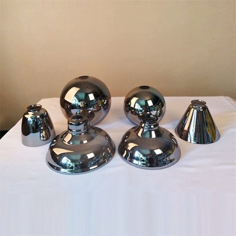 Arisha suspension Industriel en Verre, Clair/Ambre/Gris Fumé