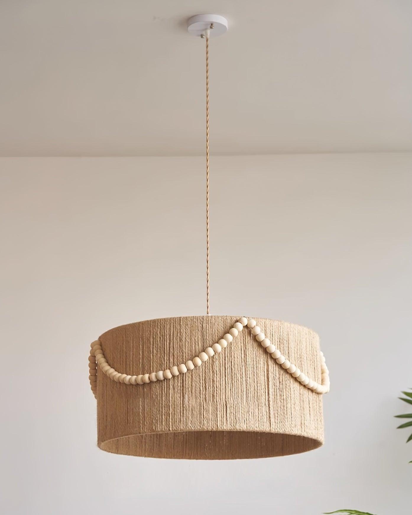 Liviza Pendant Lamp Jute Handwoven Organic Vintage - Letslighting