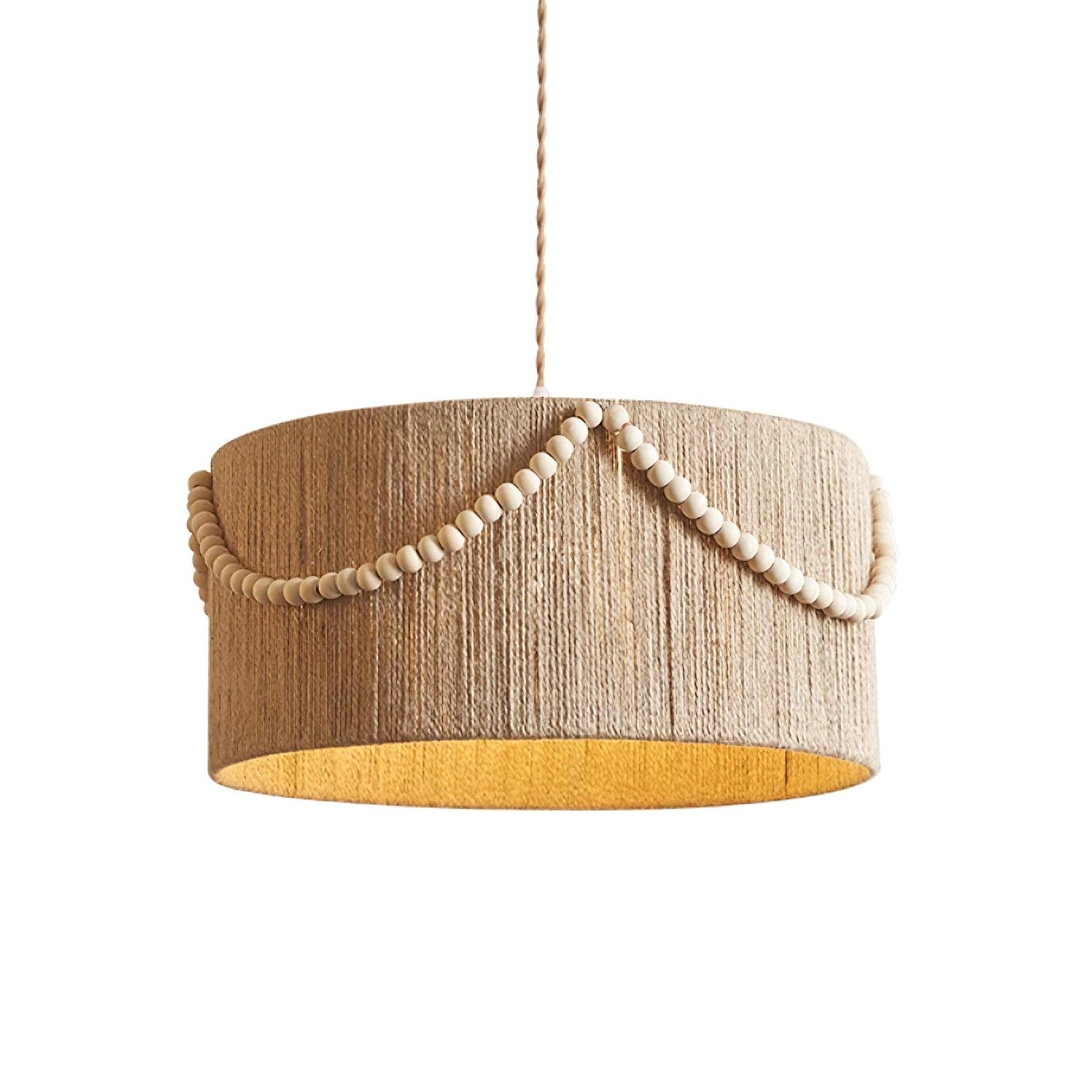Liviza Pendant Lamp Jute Handwoven Organic Vintage - Letslighting
