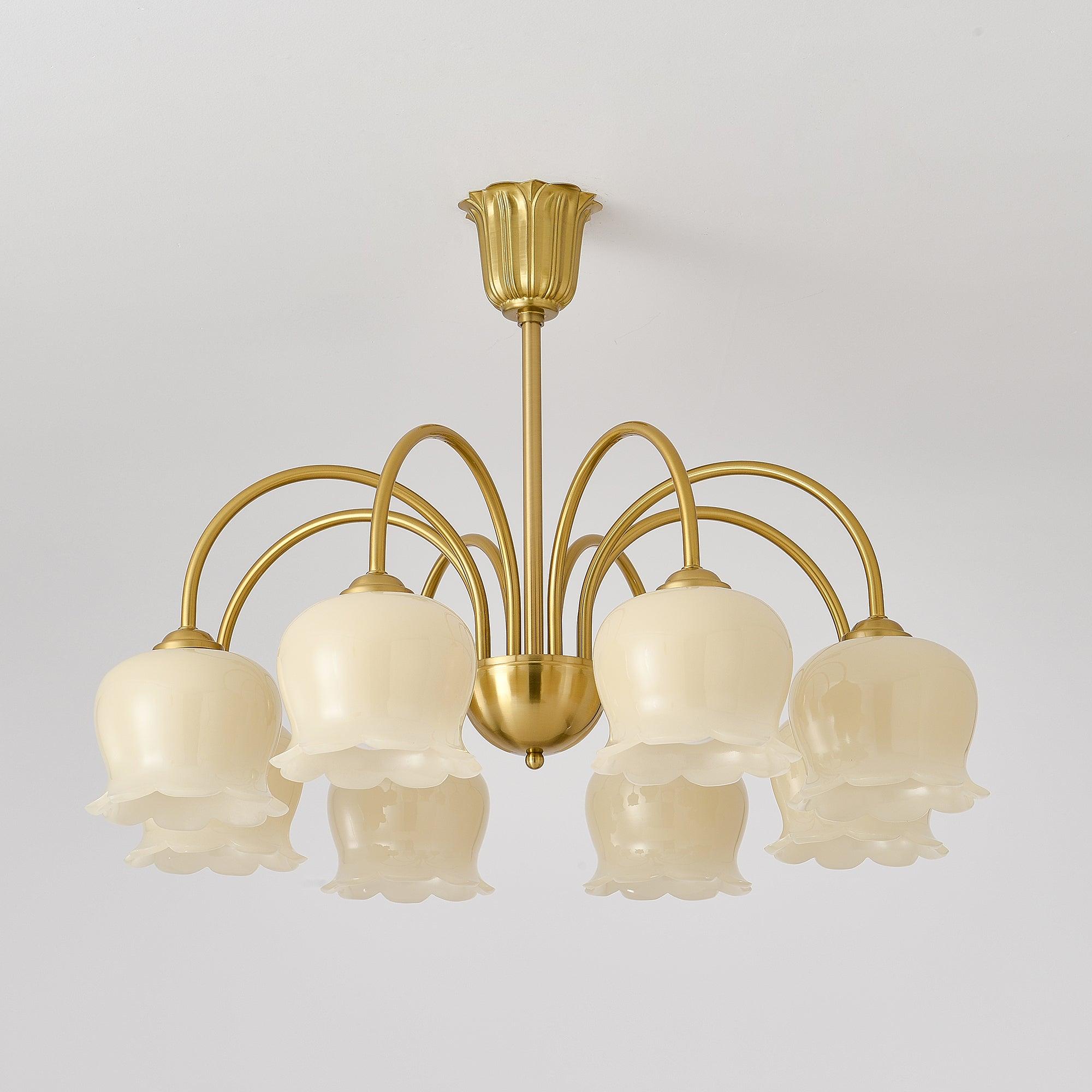 Fionel Petal Glass Floral Chandelier - Letslighting
