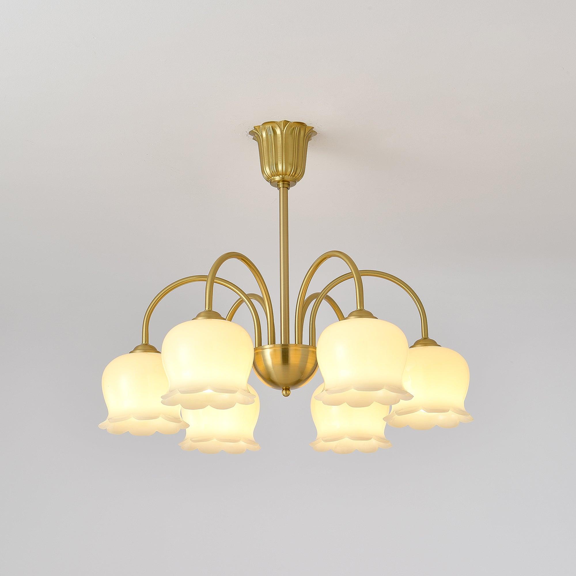 Fionel Petal Glass Floral Chandelier - Letslighting
