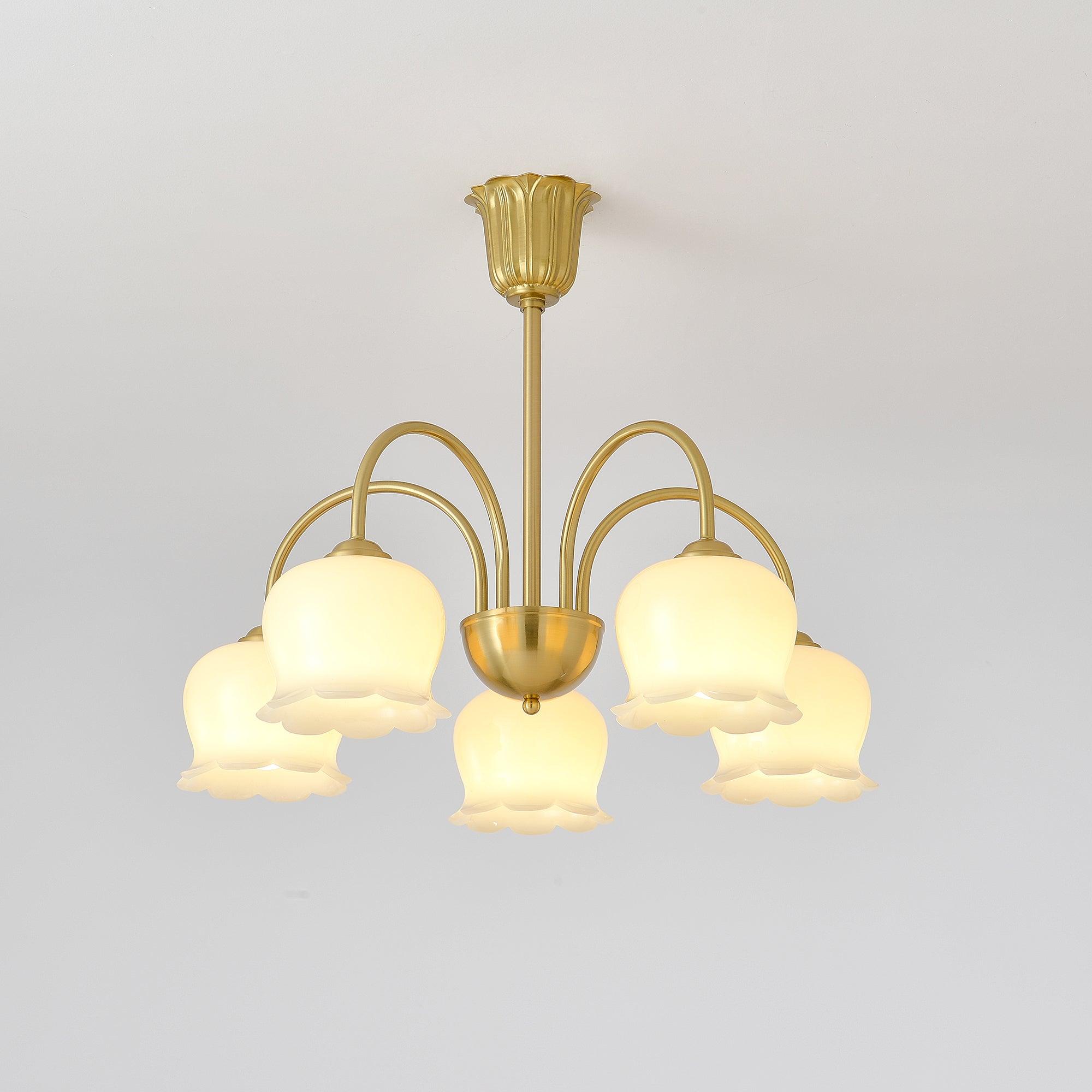 Fionel Petal Glass Floral Chandelier - Letslighting