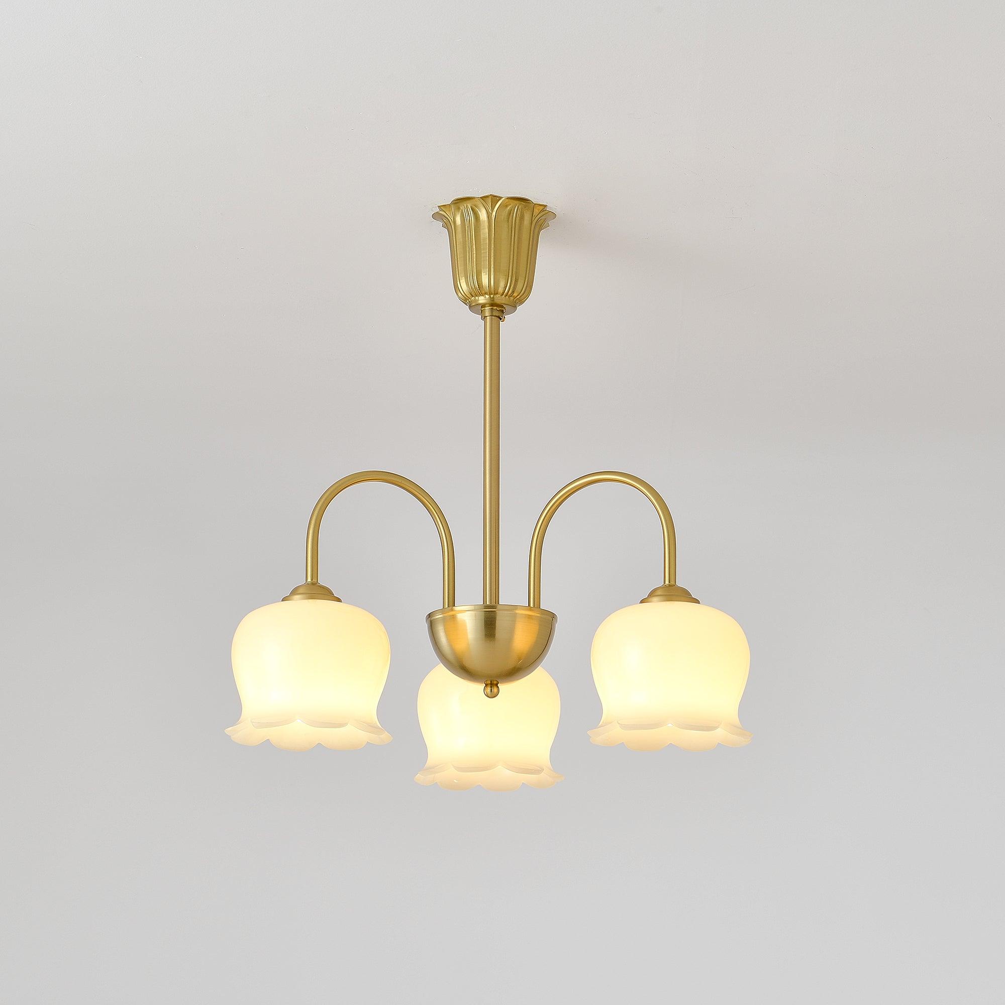 Fionel Petal Glass Floral Chandelier - Letslighting
