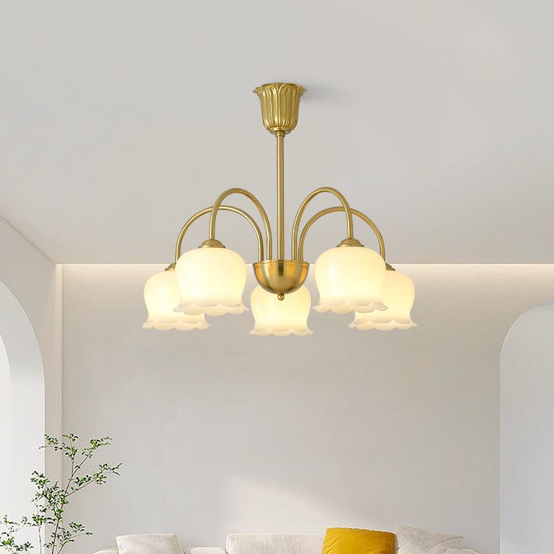 Fionel Petal Glass Floral Chandelier - Letslighting