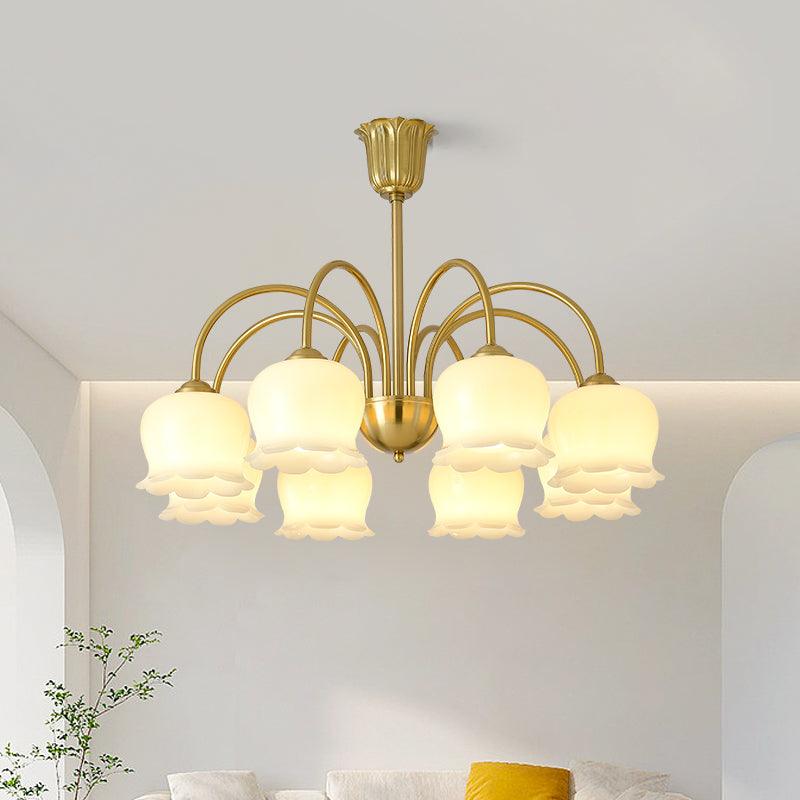 Fionel Petal Glass Floral Chandelier - Letslighting