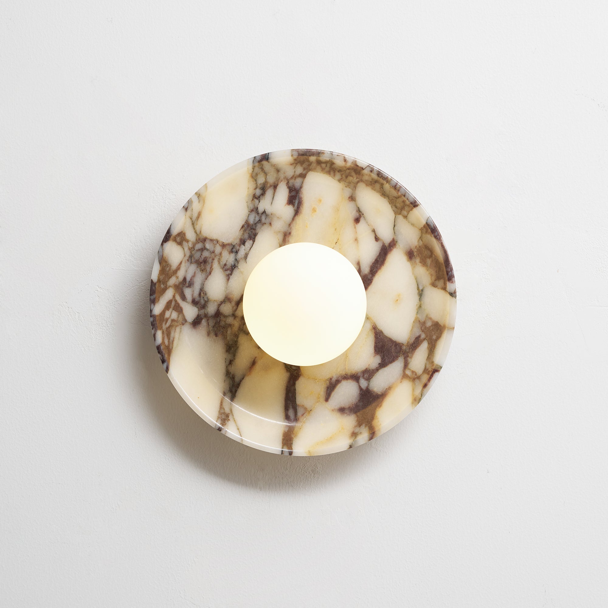 Cacariel Modern Minimalist Marble Glass Wall Lamp - Lamp Copper