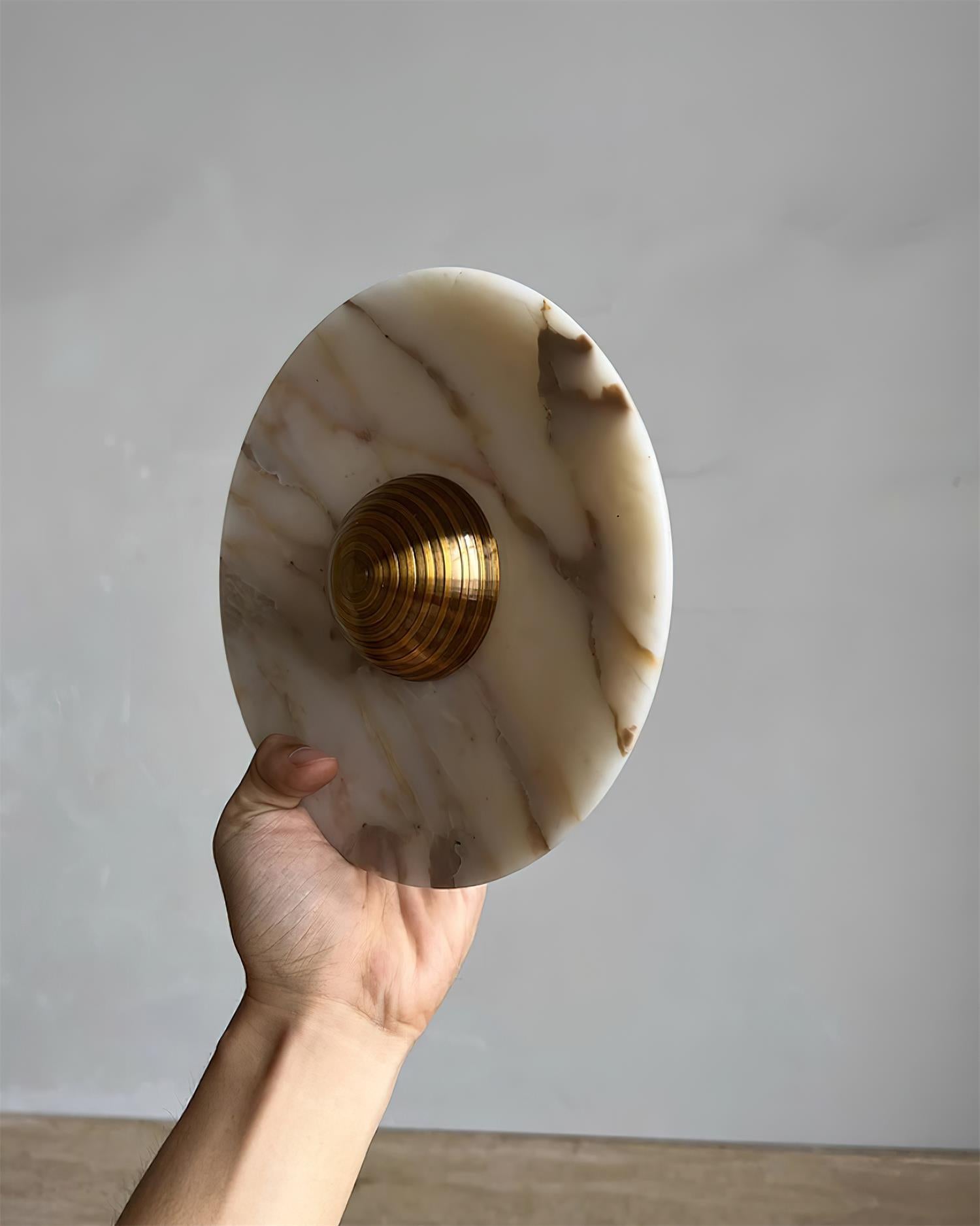 Wall Lamp Marble Disc LED Modern Light Fixture Multiple Colors - Letslighting