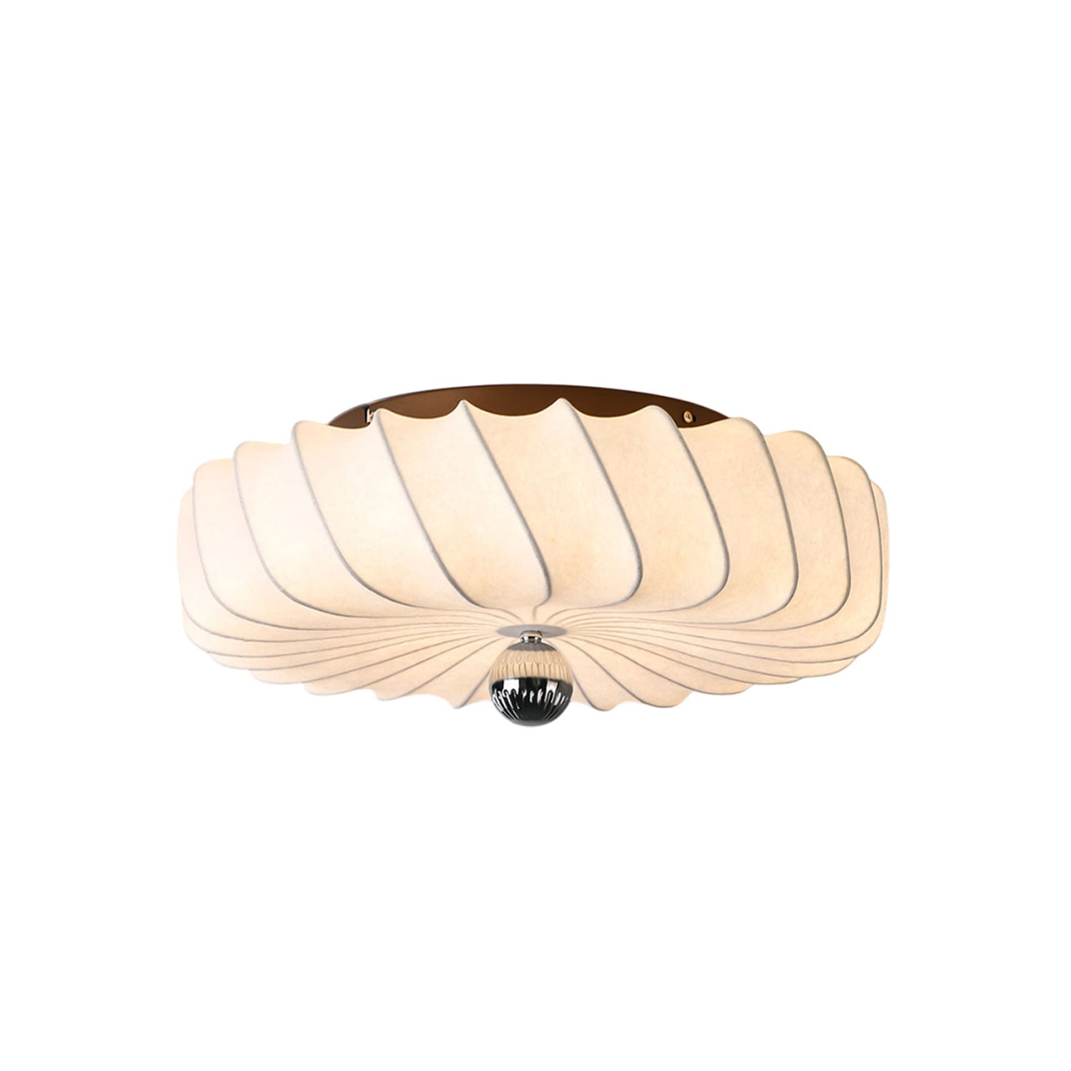 Zelore Swirl Fabric Bronze Pendant Light - Blowlighting