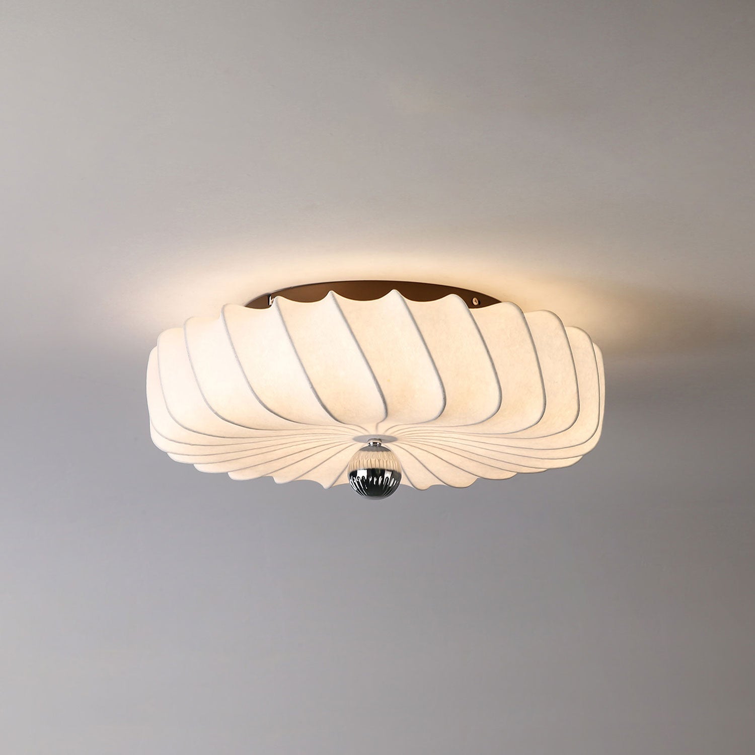 Zelore Swirl Fabric Bronze Pendant Light - Blowlighting