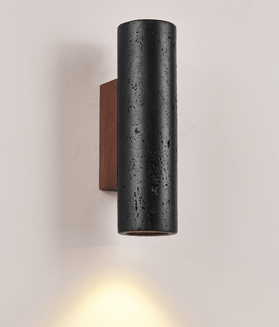 Sol Applique Murale Minimaliste en Volcanique Noir
