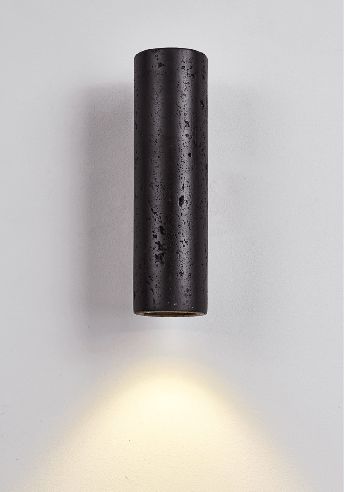 Sol Applique Murale Minimaliste en Volcanique Noir