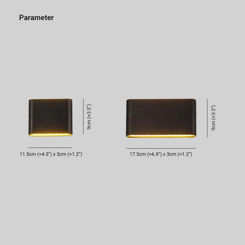 Ray Applique Murale LED Moderne Minimaliste, Noir/Blanc, Cour