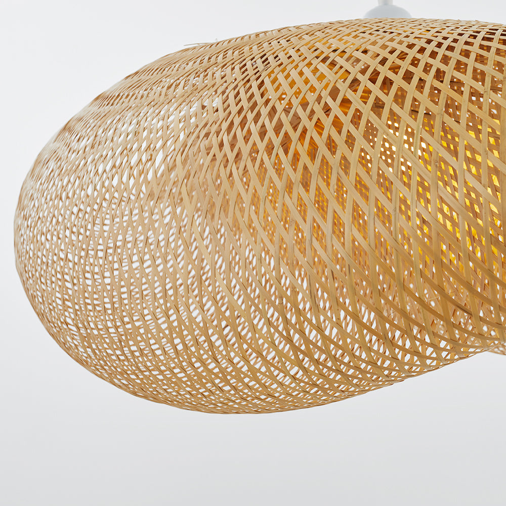 Ritta Suspension Nuage Bohème, Bambou, Bois, Salon