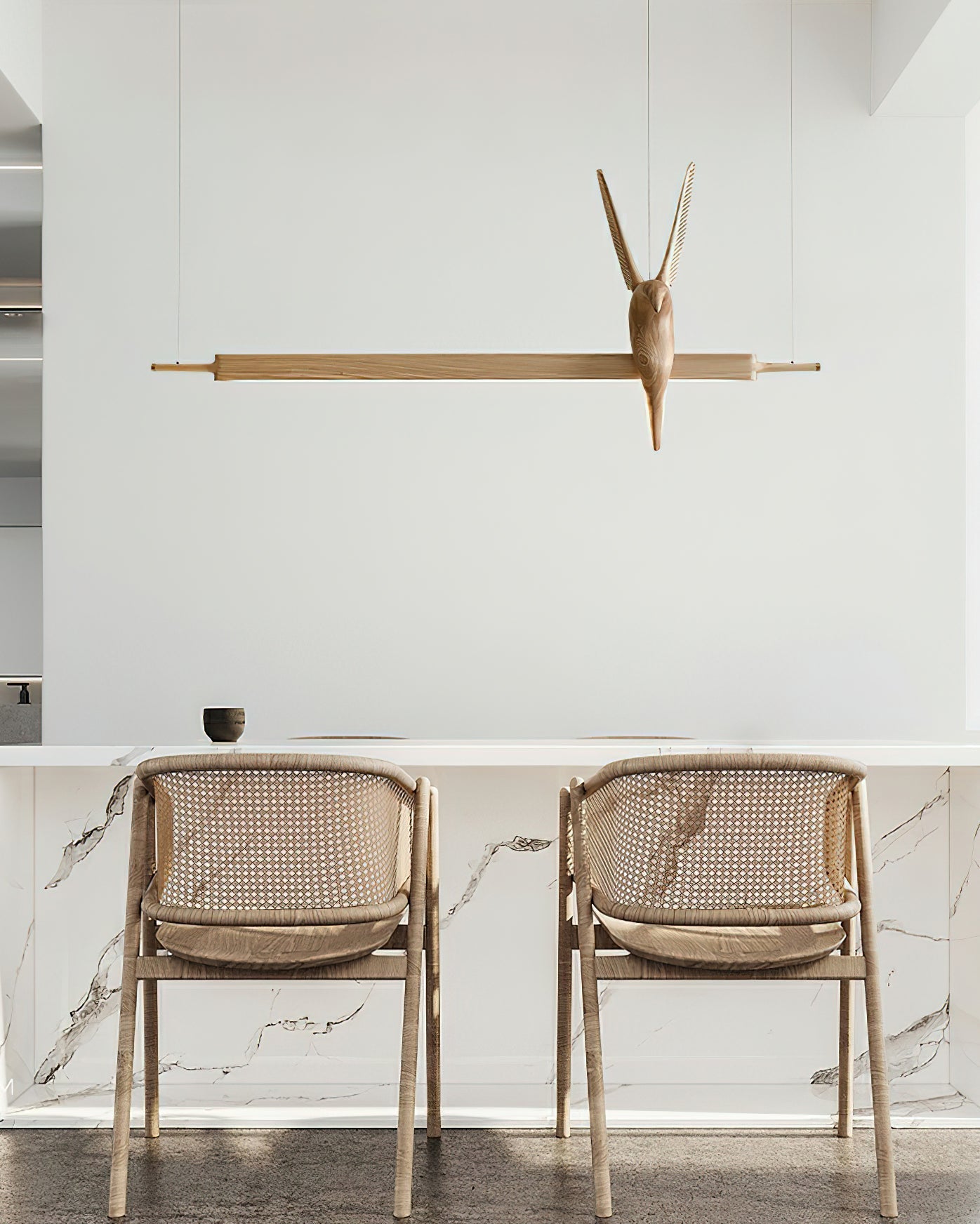 Varinisra Sculptural Oak Pendant Light - Blowlighting