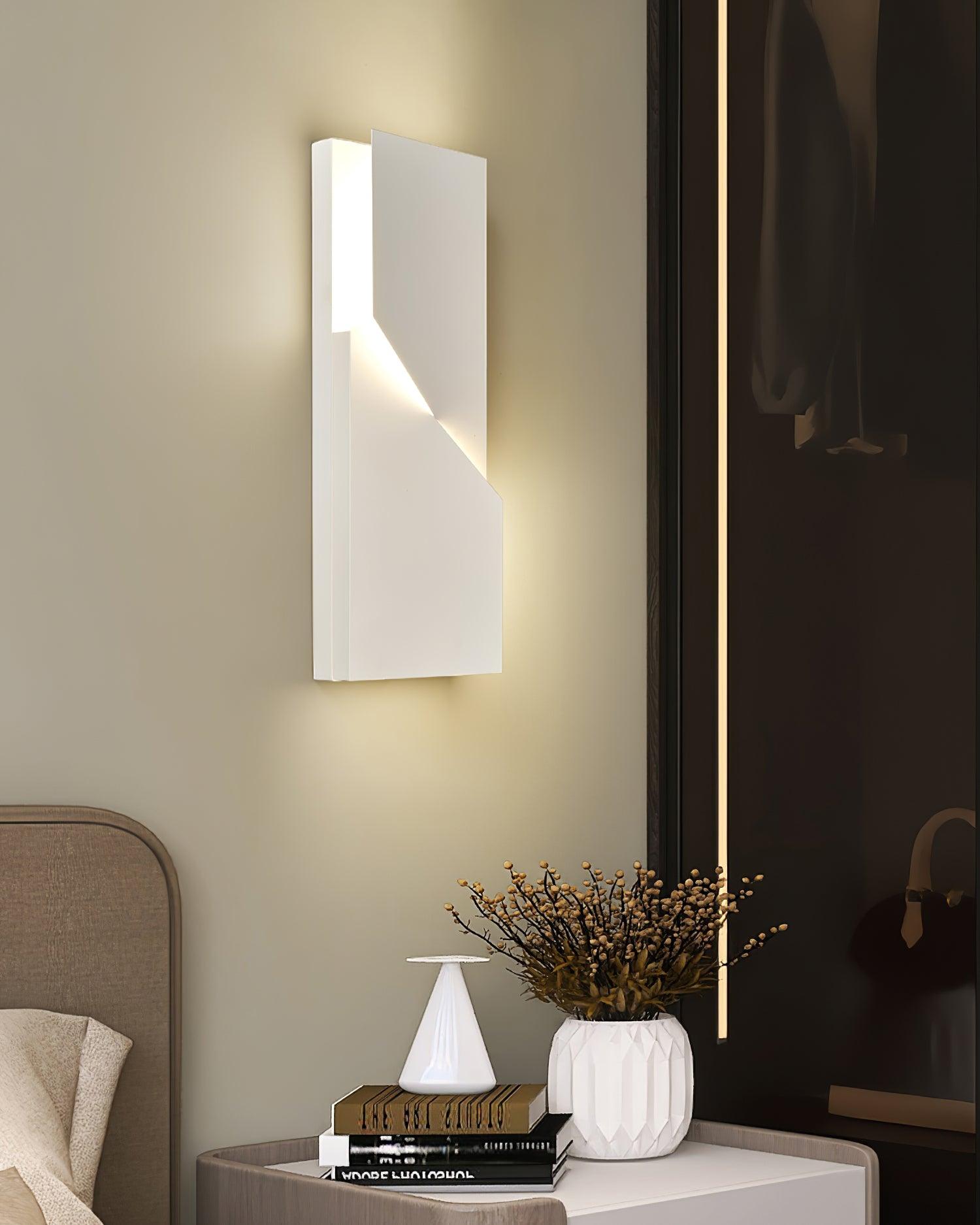 Wall Lamp 3D Geometric Panels Layered Light Art Remote Dimming Modern - Letslighting