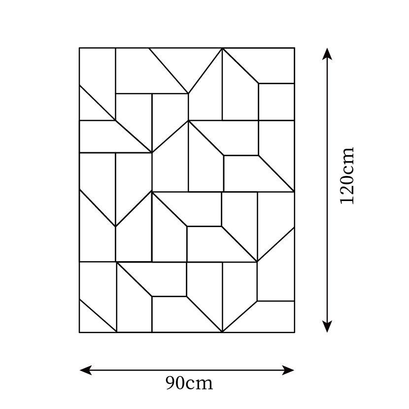 Wall Lamp 3D Geometric Panels Layered Light Art Remote Dimming Modern - Letslighting