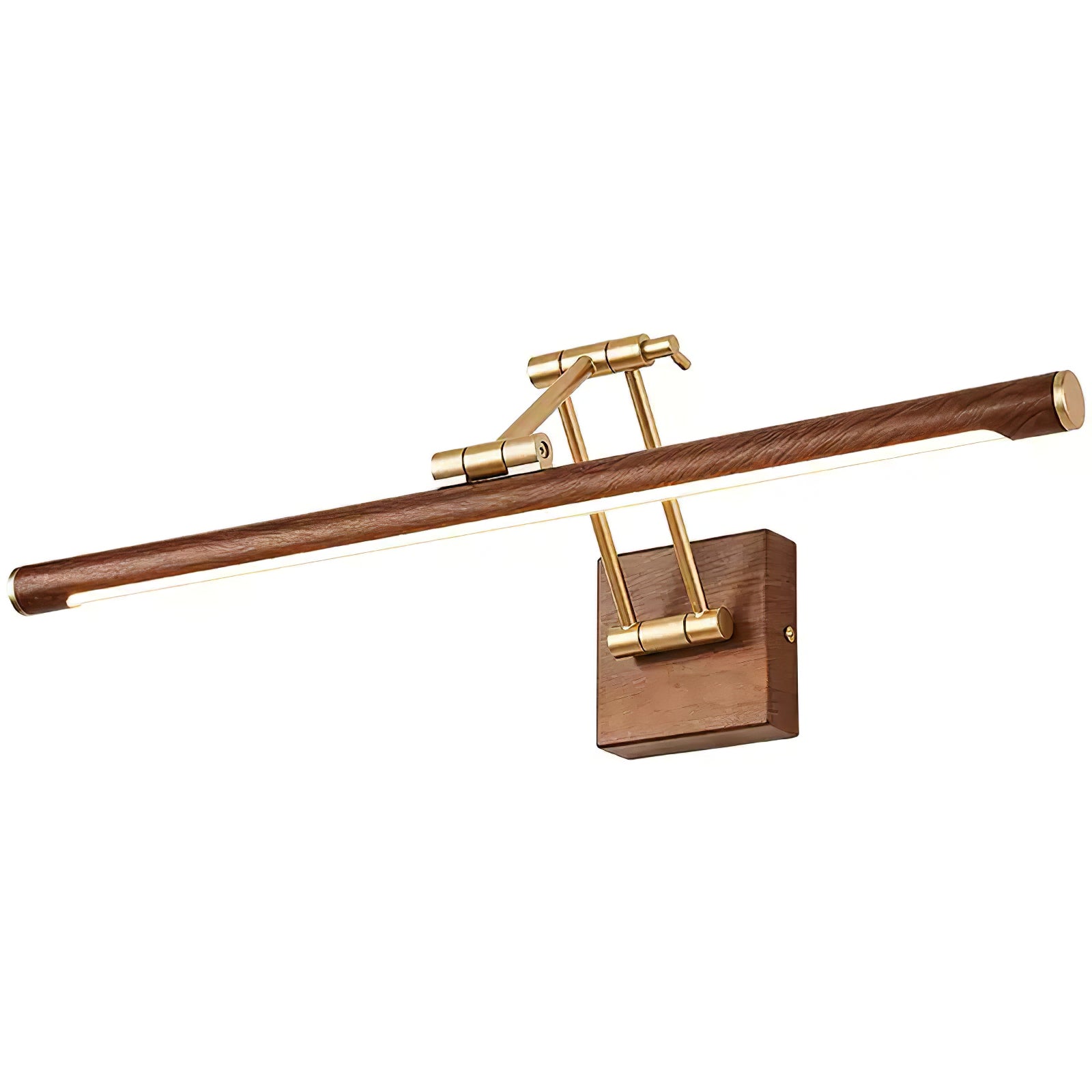 Walnut Color Linear Adjustable Wall Light - Blowlighting