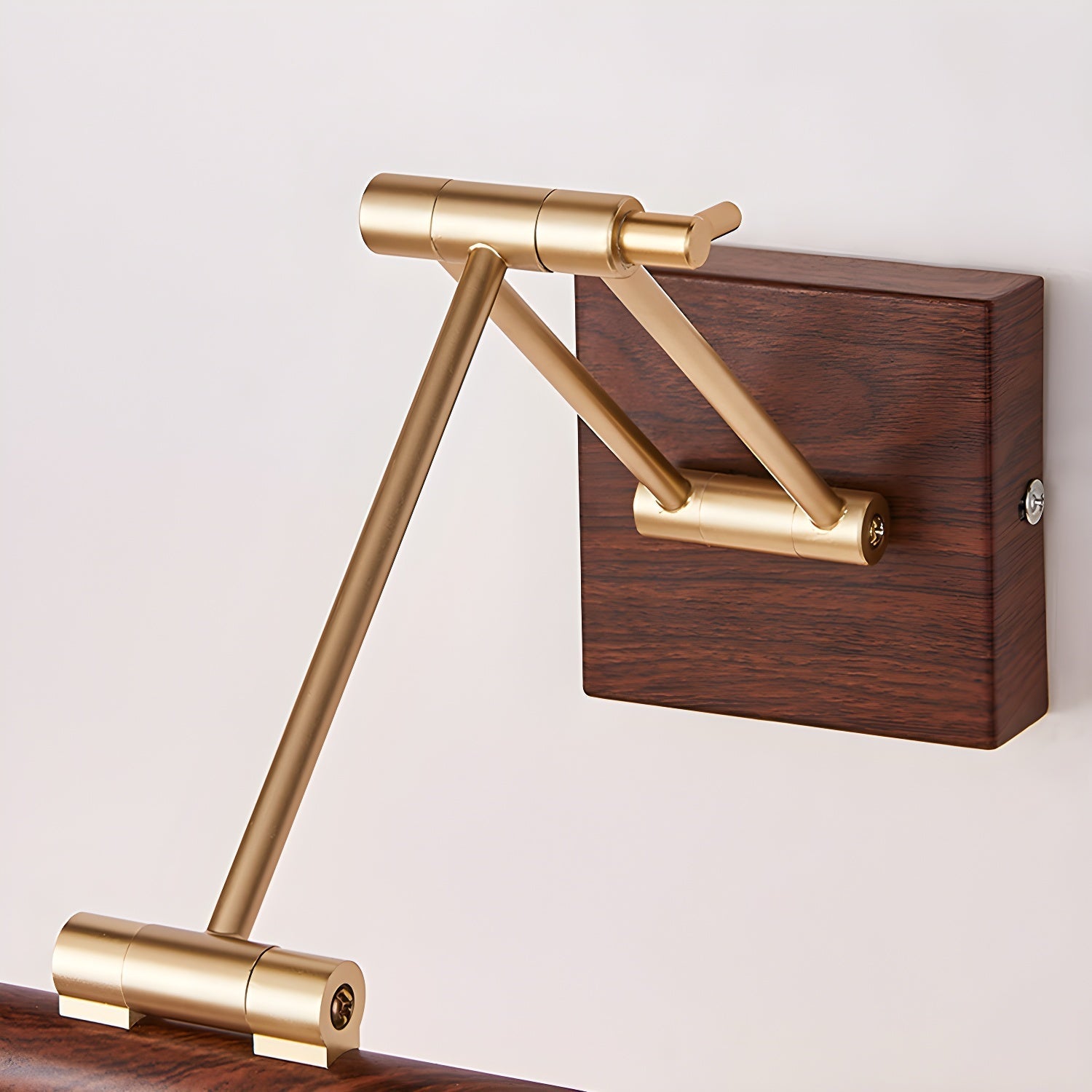 Walnut Color Linear Adjustable Wall Light - Blowlighting