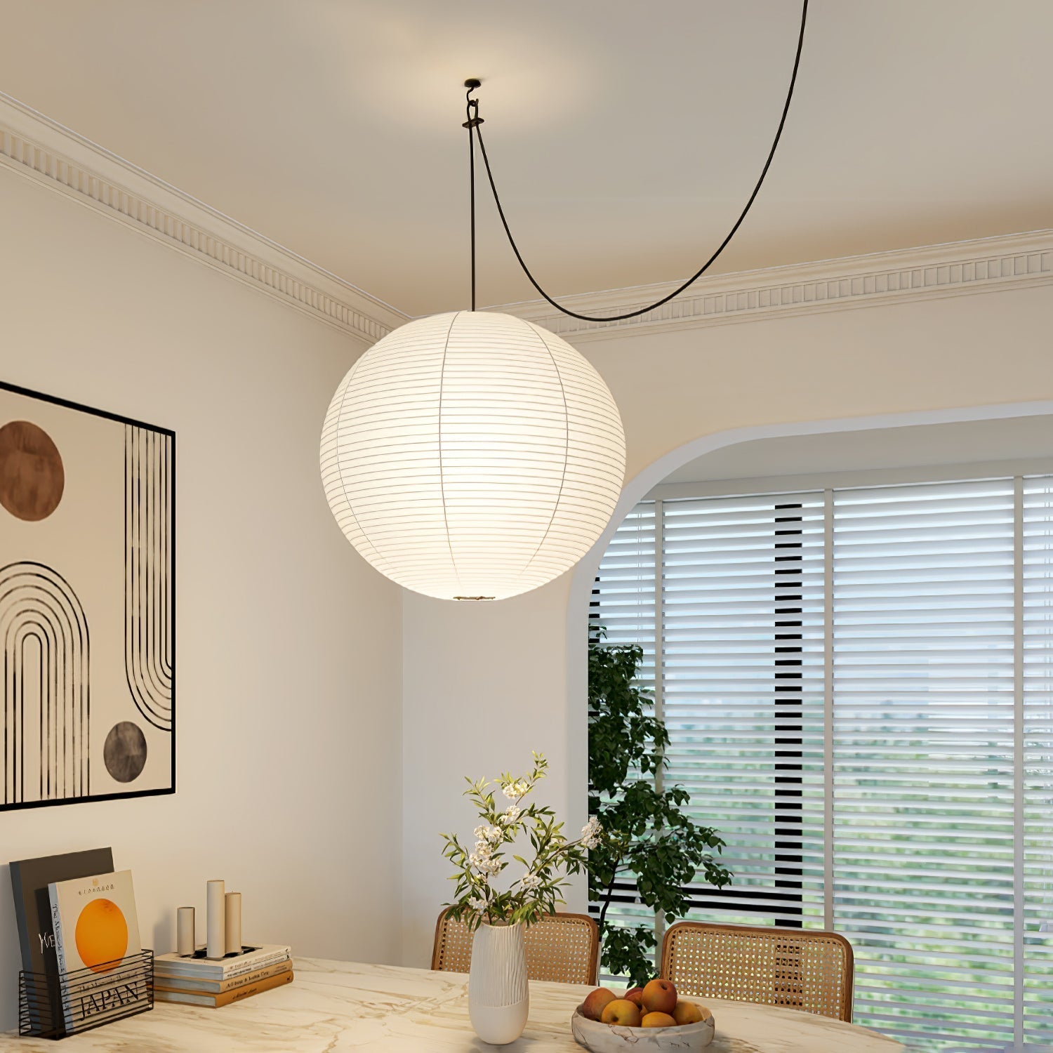 Akari A Pendant Swag Light - Blowlighting