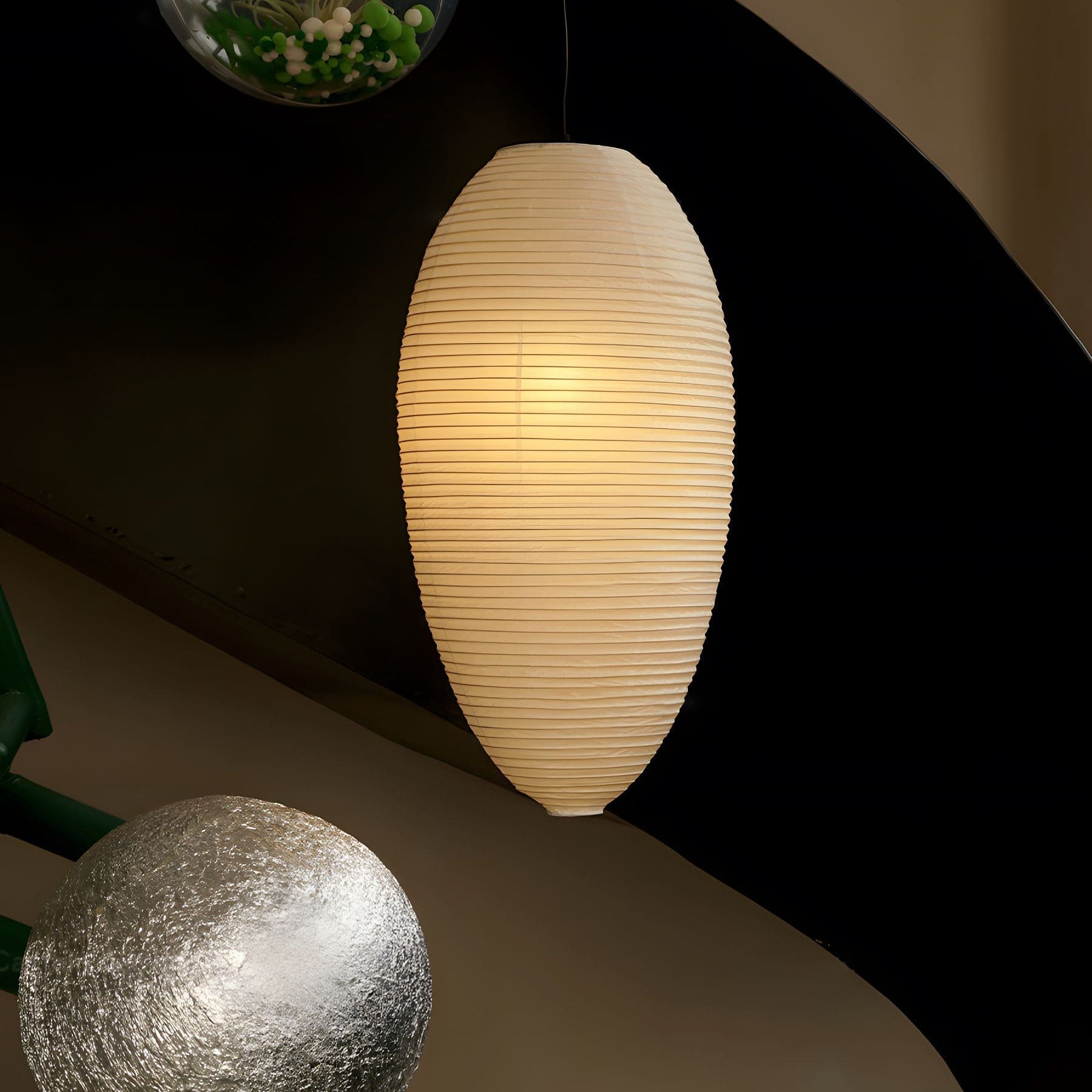 Washi Paper Chestnut Pendant Lamp - Blowlighting