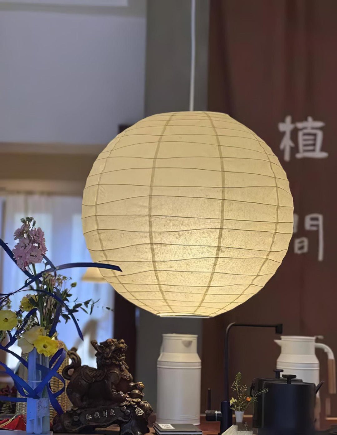 Washi Paper Pendant Swag Lamp - Blowlighting