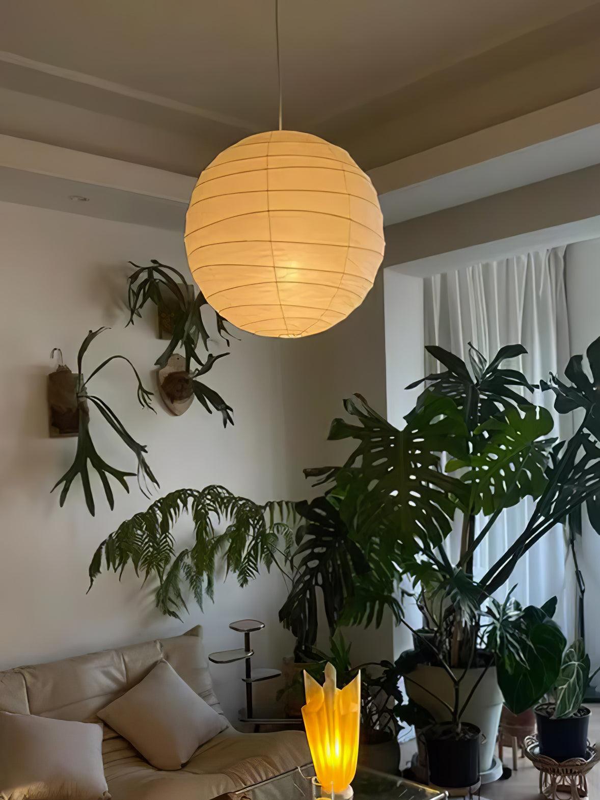 Washi Paper Pendant Swag Lamp - Blowlighting