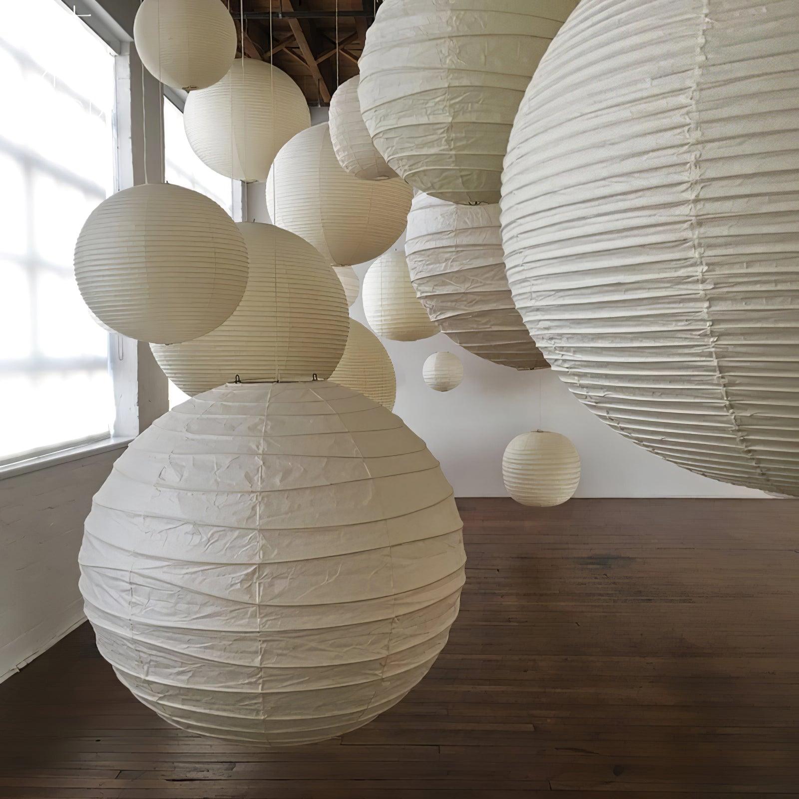 Washi Paper Pendant Swag Lamp - Blowlighting