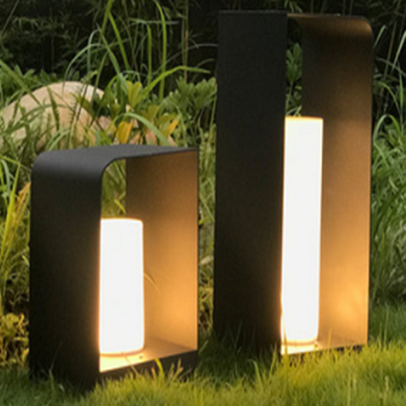 Ray Lampadaire Solaire Bougie Moderne, Métal, Noir, Allée