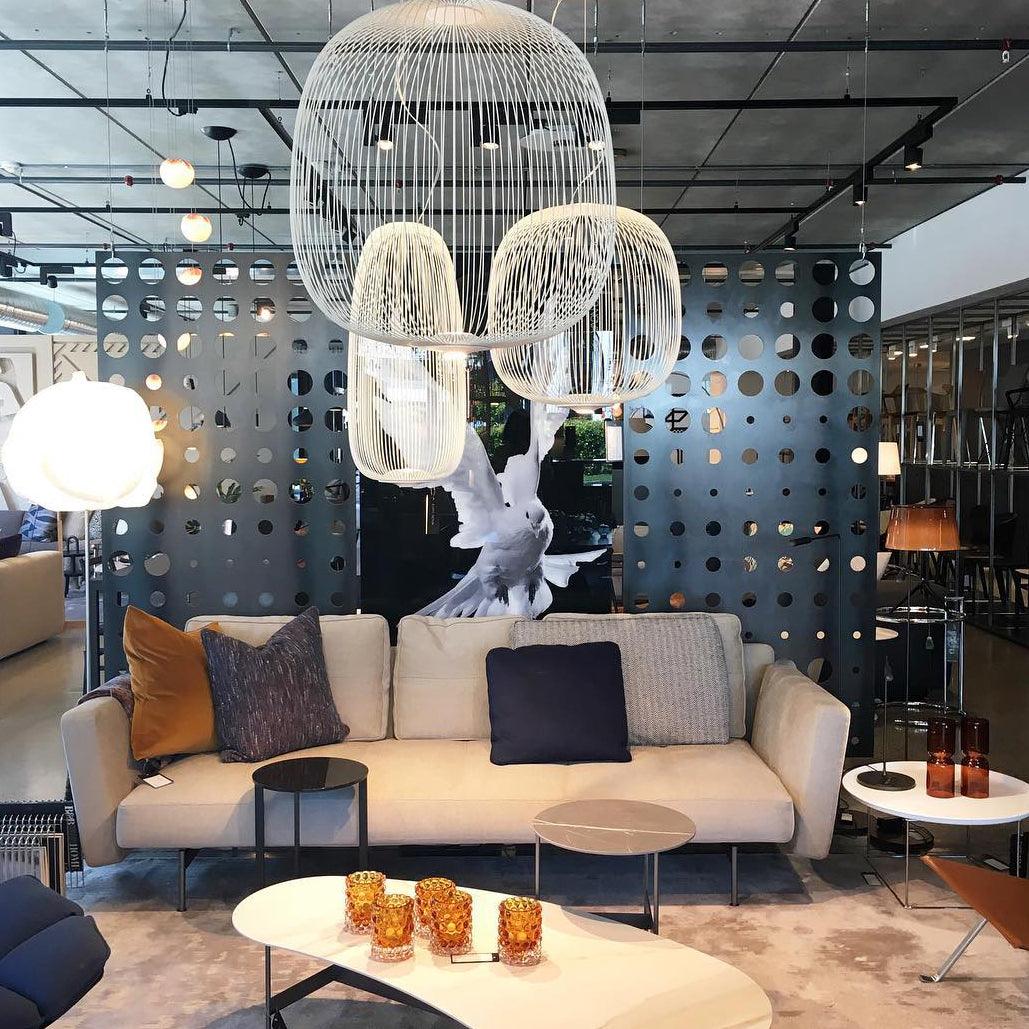 Aero Lightweight Spokes Cage Pendant Light - Letslighting