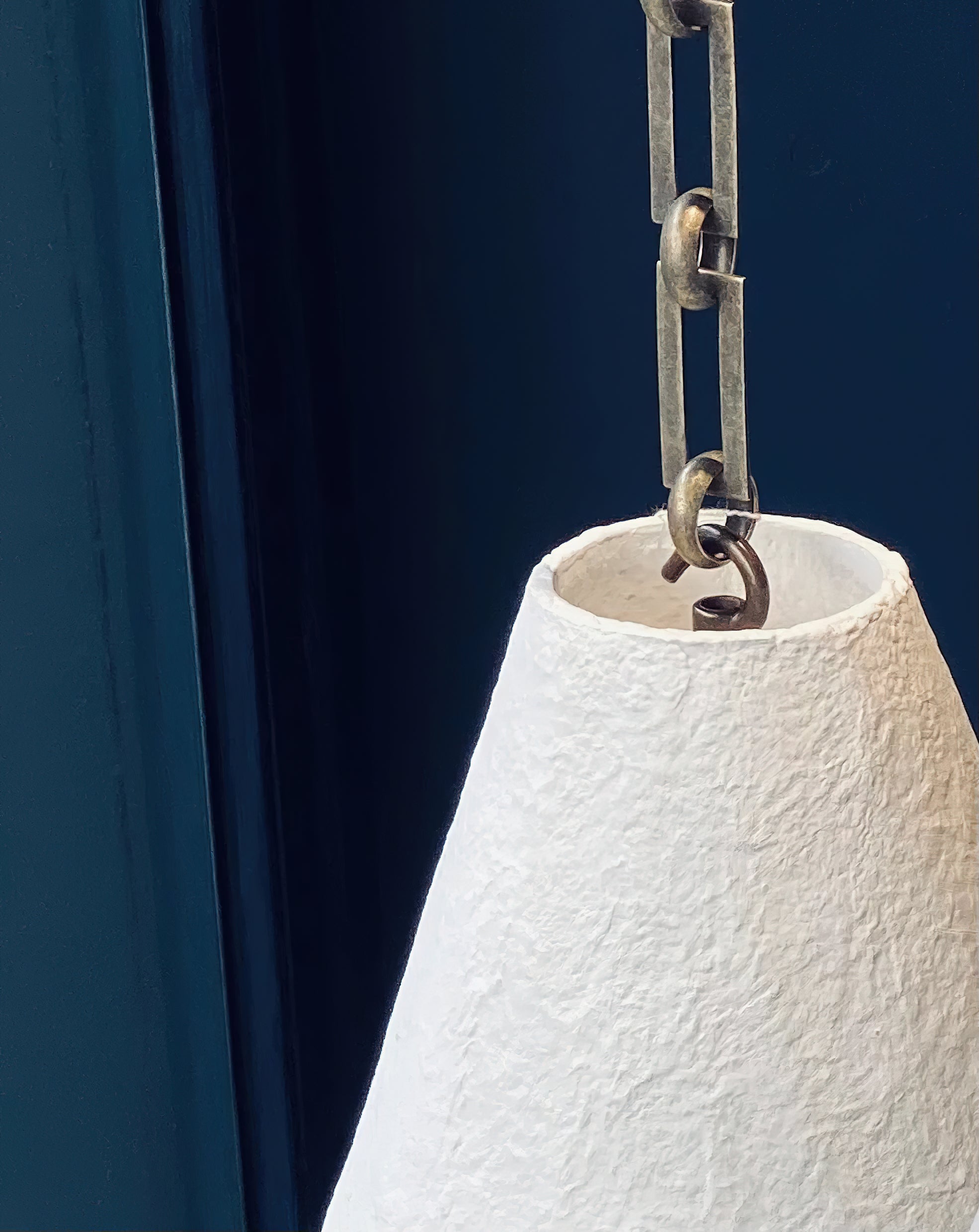Zavelila Modern Minimalist White Plaster Metal Pendant Lamp - Lamp Copper