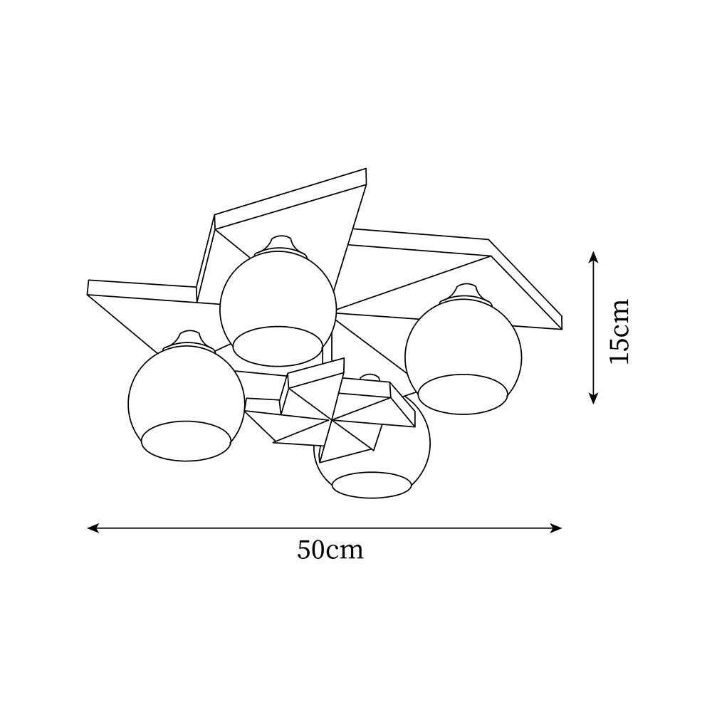 Ewooda Wooden Ceiling Lamp - Letslighting