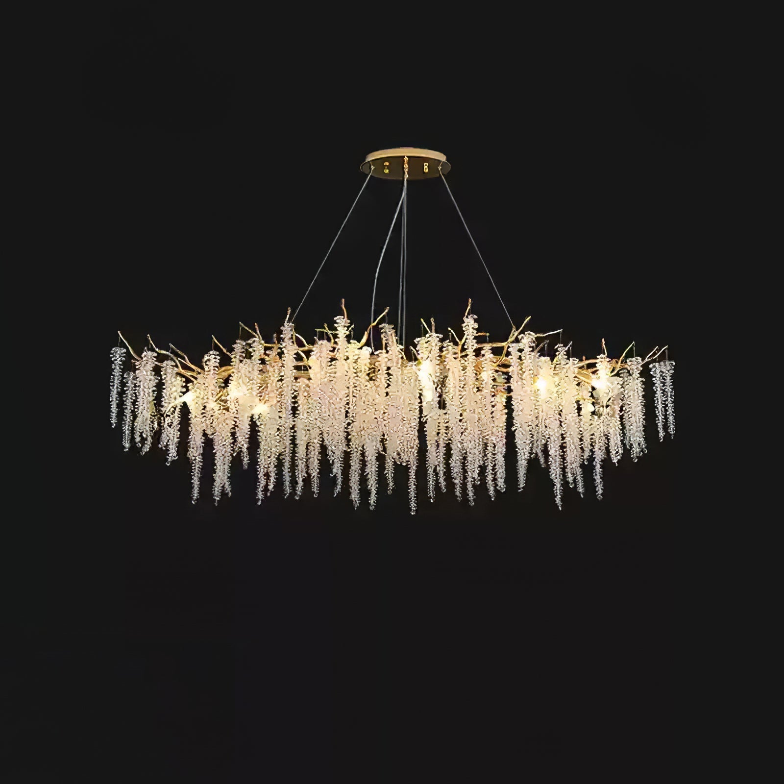 Solara Chandelier Wisteria Flower Crystal - Letslighting